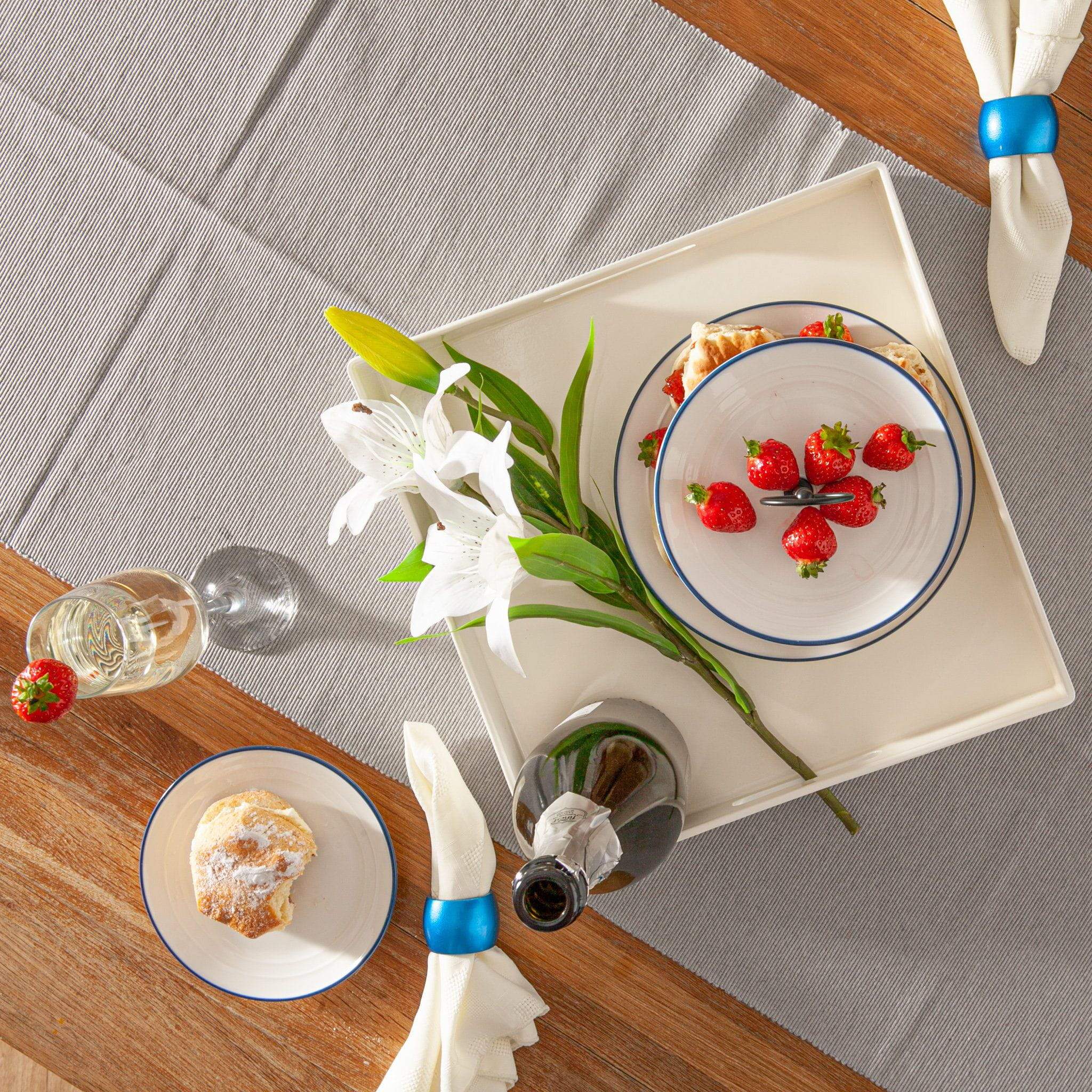 Square Serving Tray - Centre Piece - 33cm - White