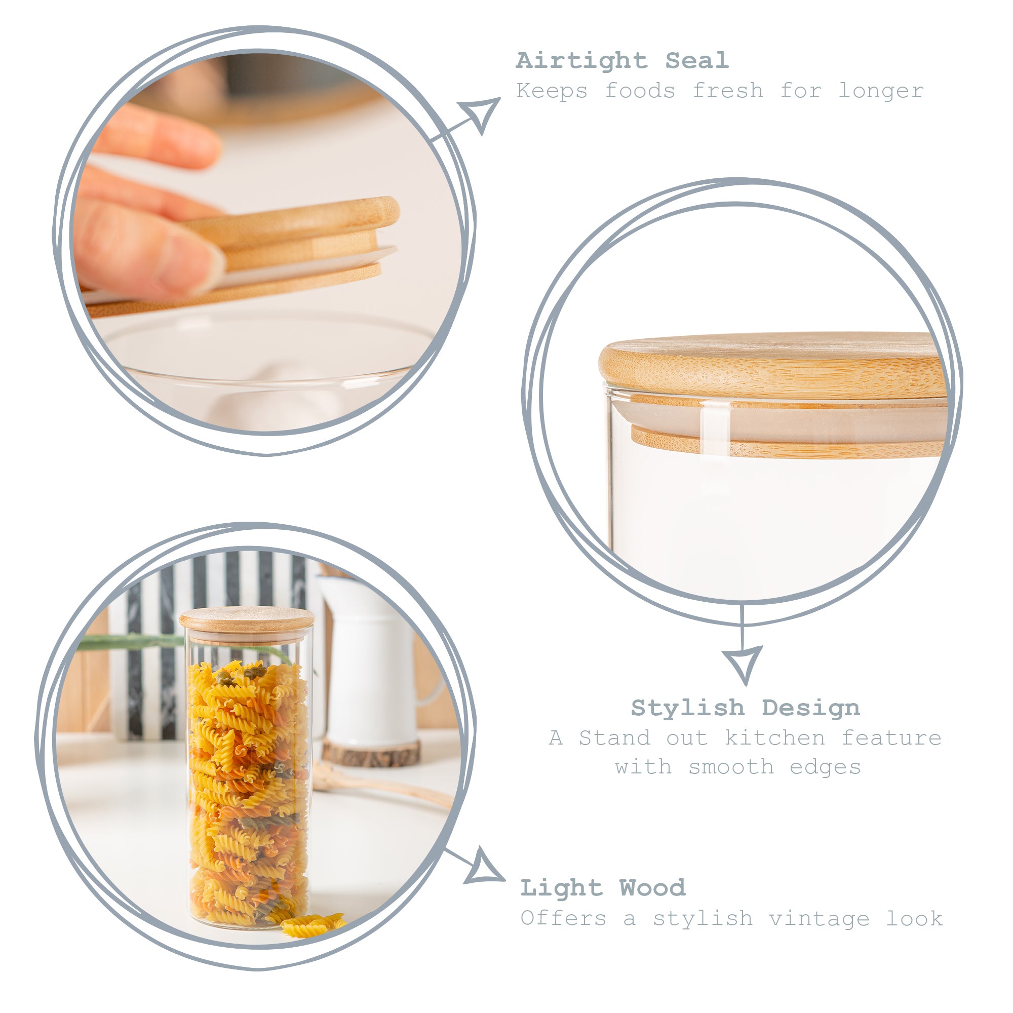 Plain Wooden Storage Jar Lid