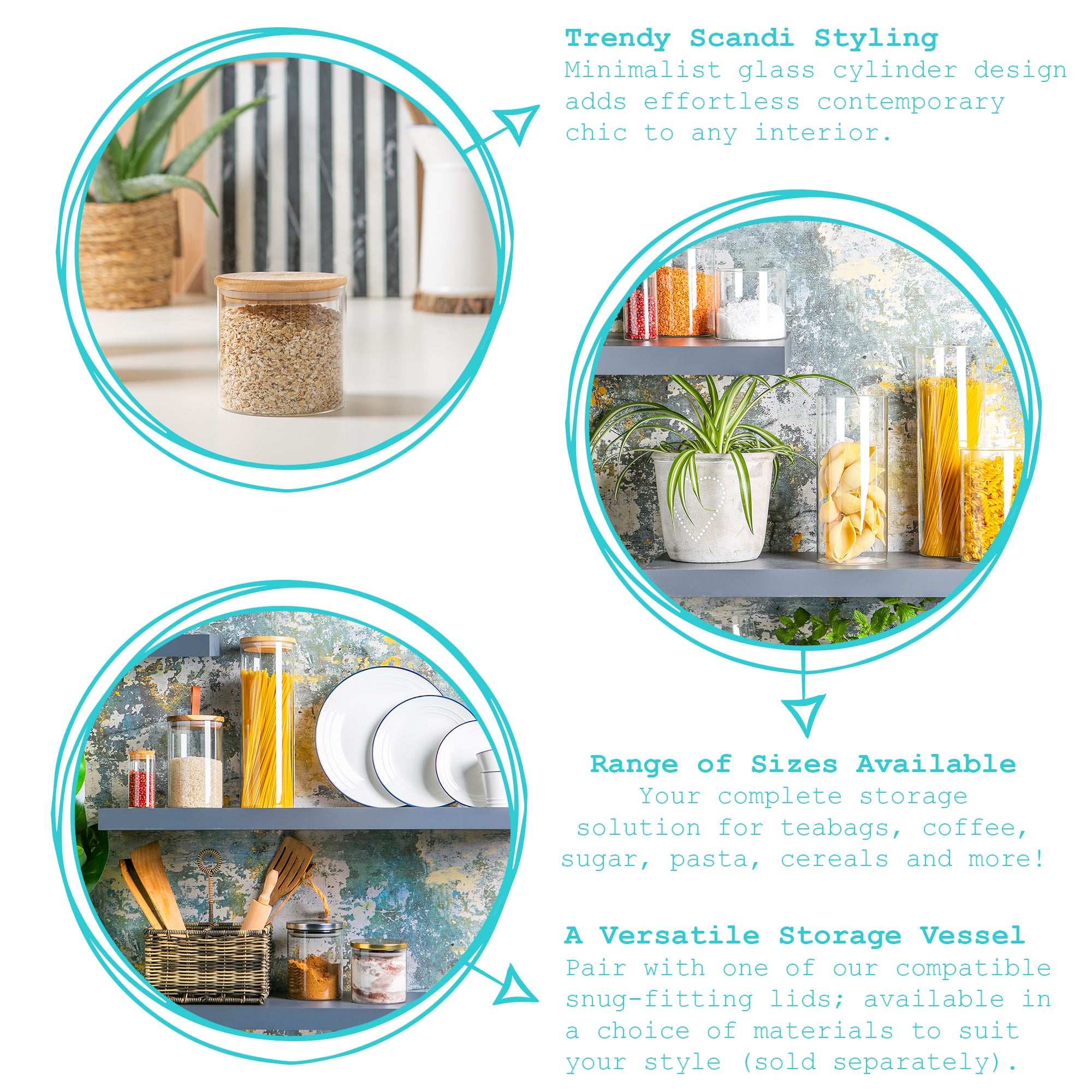 Argon Tableware Minimalistic Storage Jar - 1 Litre