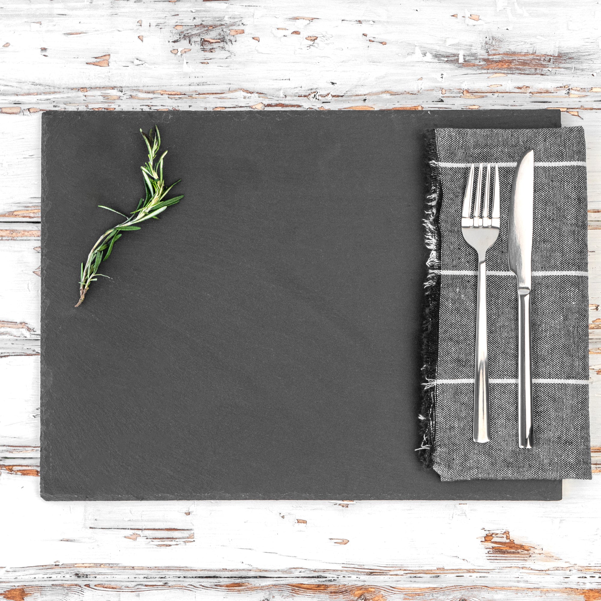 Argon Tableware Rectangular Natural Slate Serving Platter