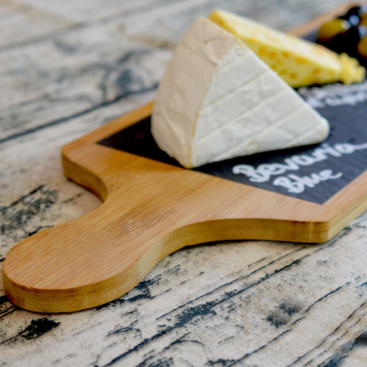 Argon Tableware Slate Bamboo Food Serving Board