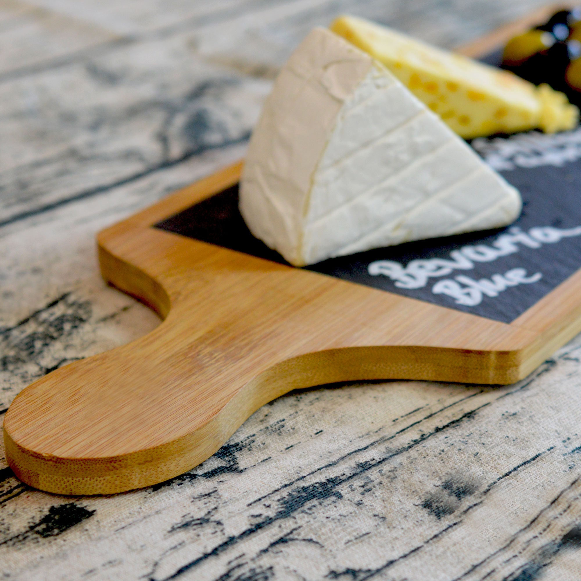 Argon Tableware Slate Bamboo Food Serving Board
