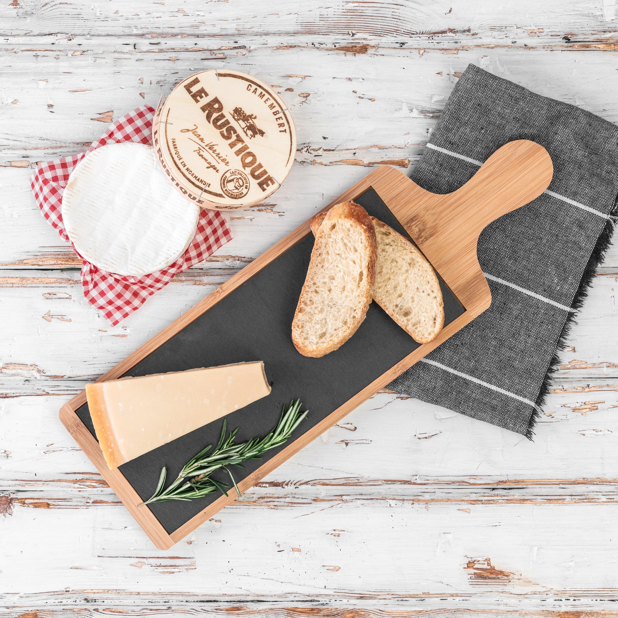 Argon Tableware Slate Bamboo Food Serving Board