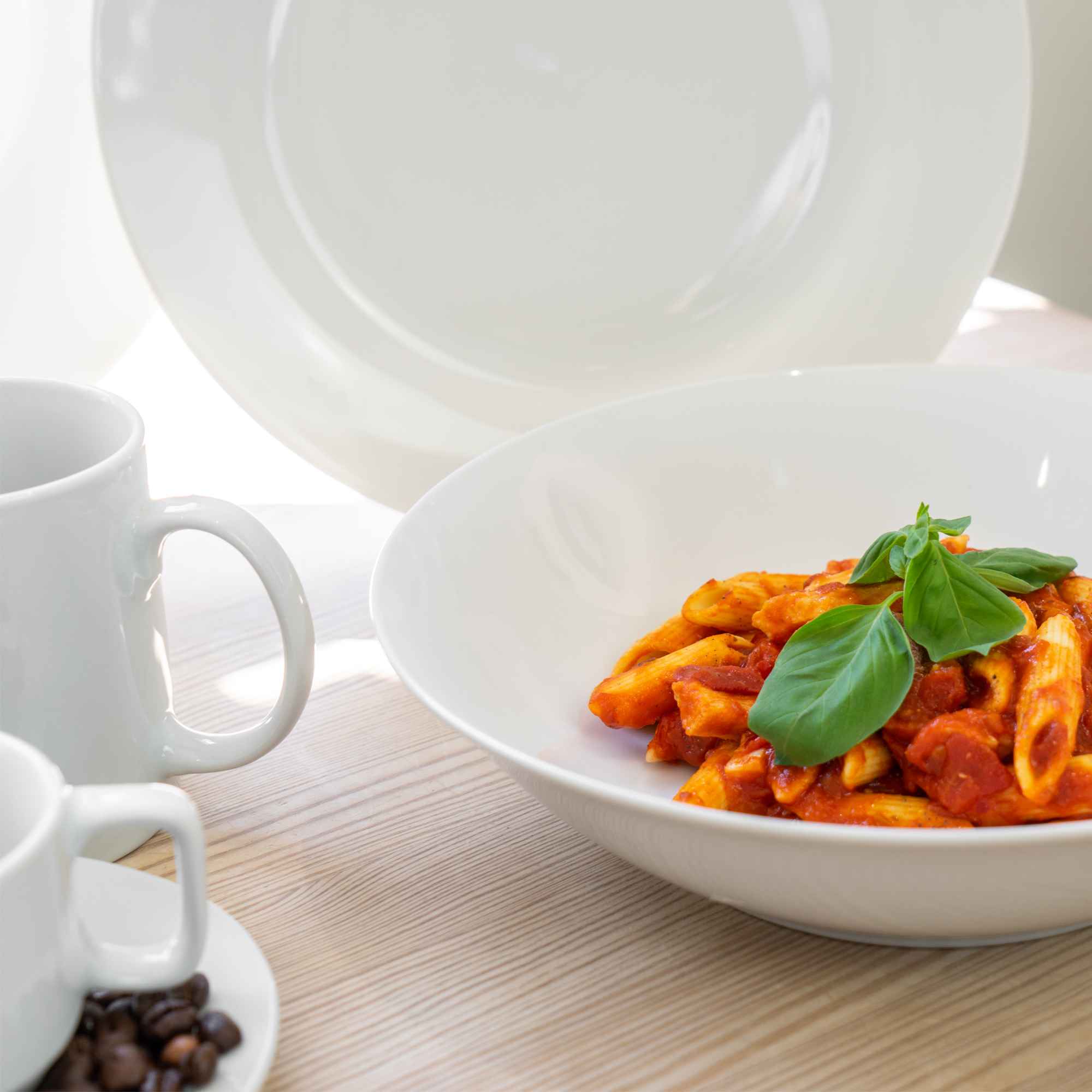 Argon Tableware China Pasta Bowl - White - 253mm