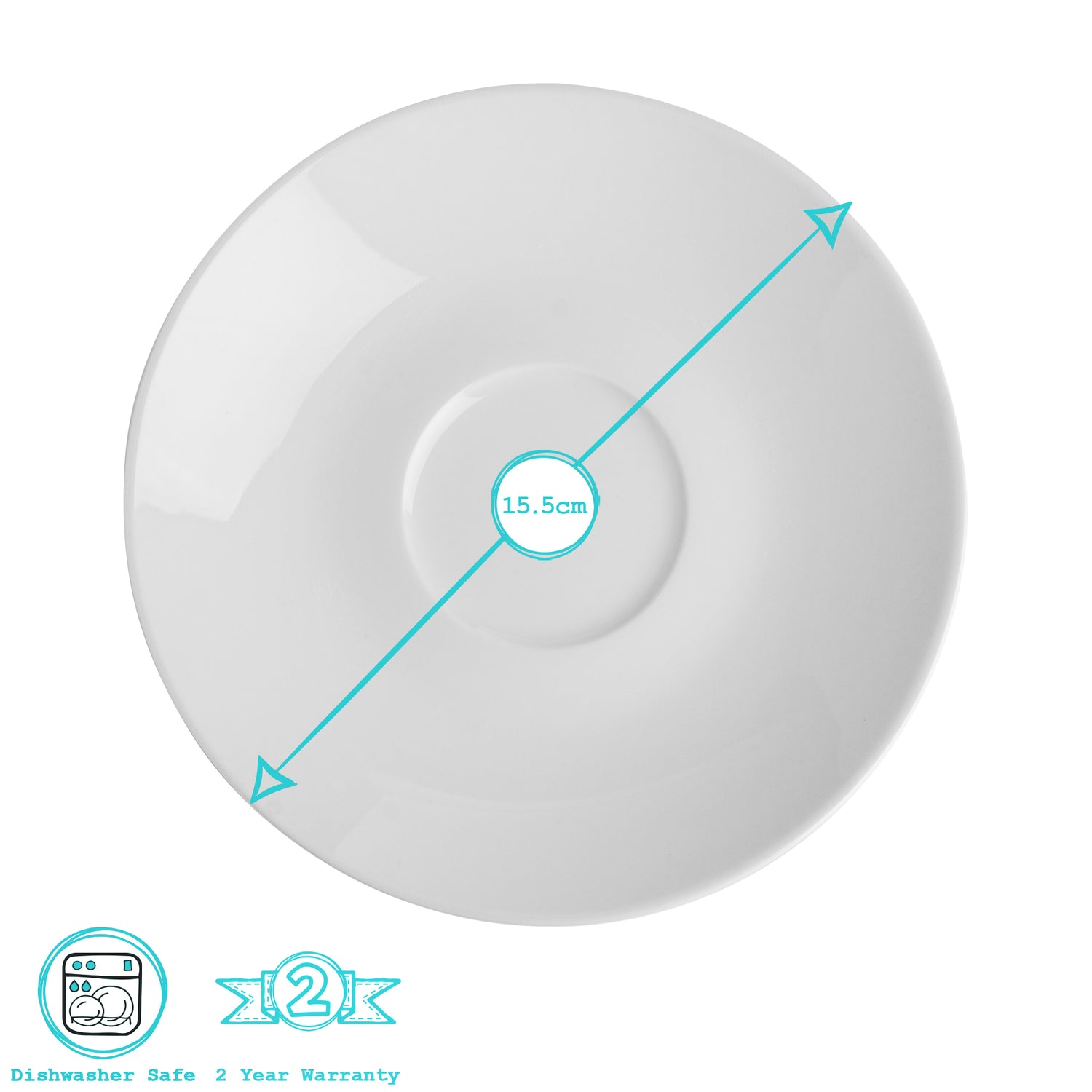 Argon Tableware Classic Stacking Cup Saucer (200ml)