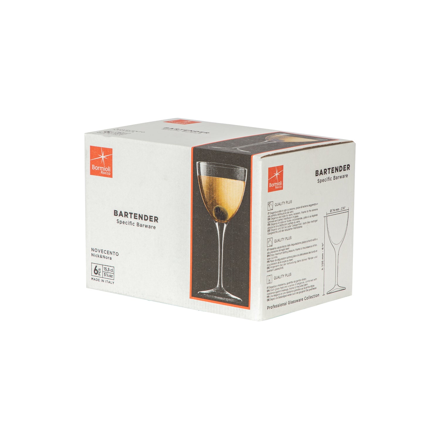 Bartender Novecento Nick & Nora Glass - 155ml