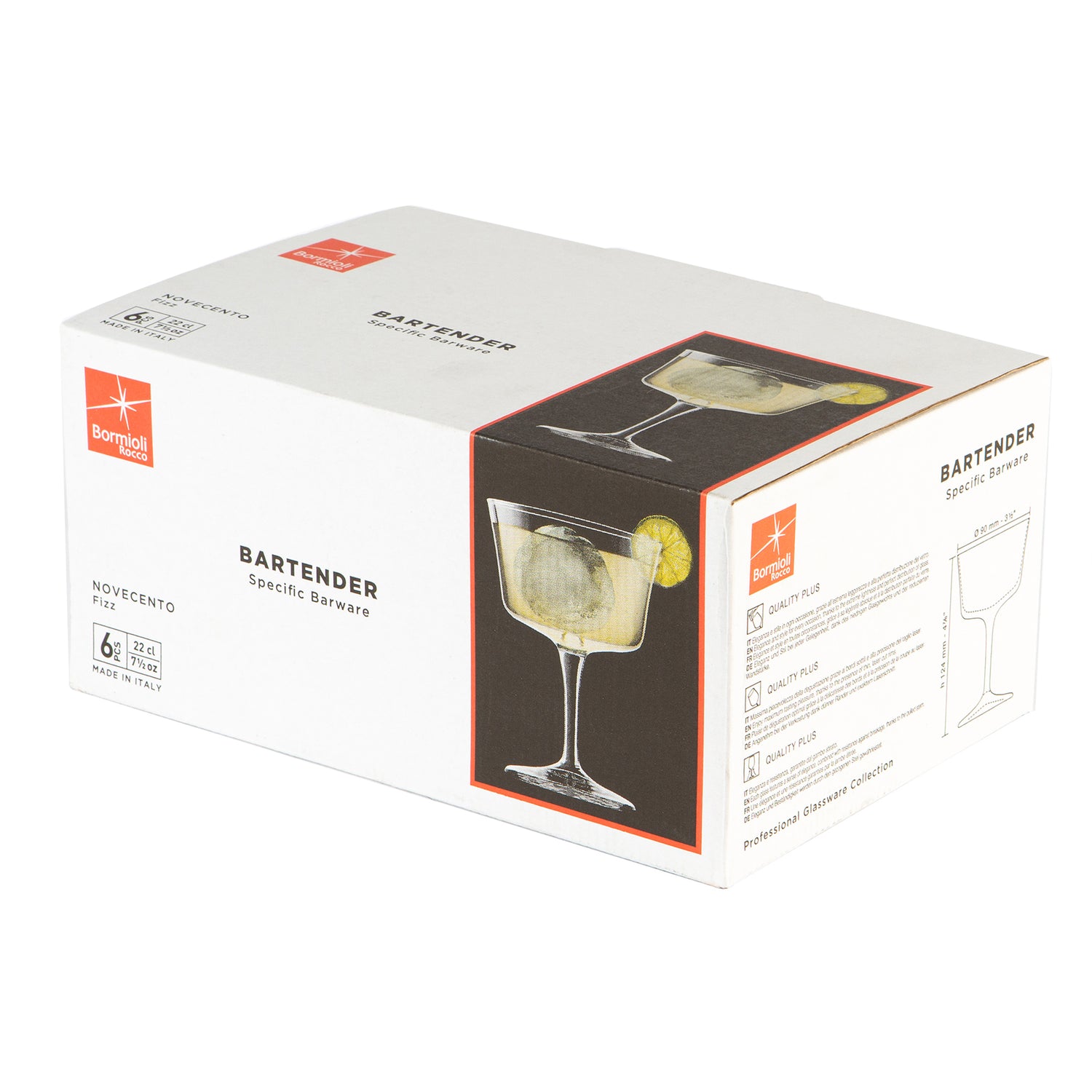 Bartender Novecento Champagne Saucer - 220ml