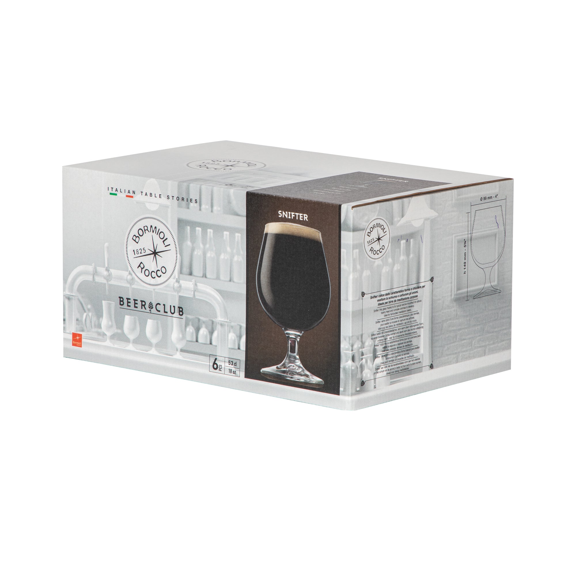 Bormioli Rocco Craft Ale and Beer Snifter Glass - 530ml