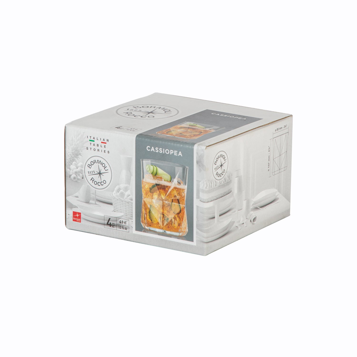 Bormioli Rocco Cassiopea Glass Drinking Tumbler - 410ml