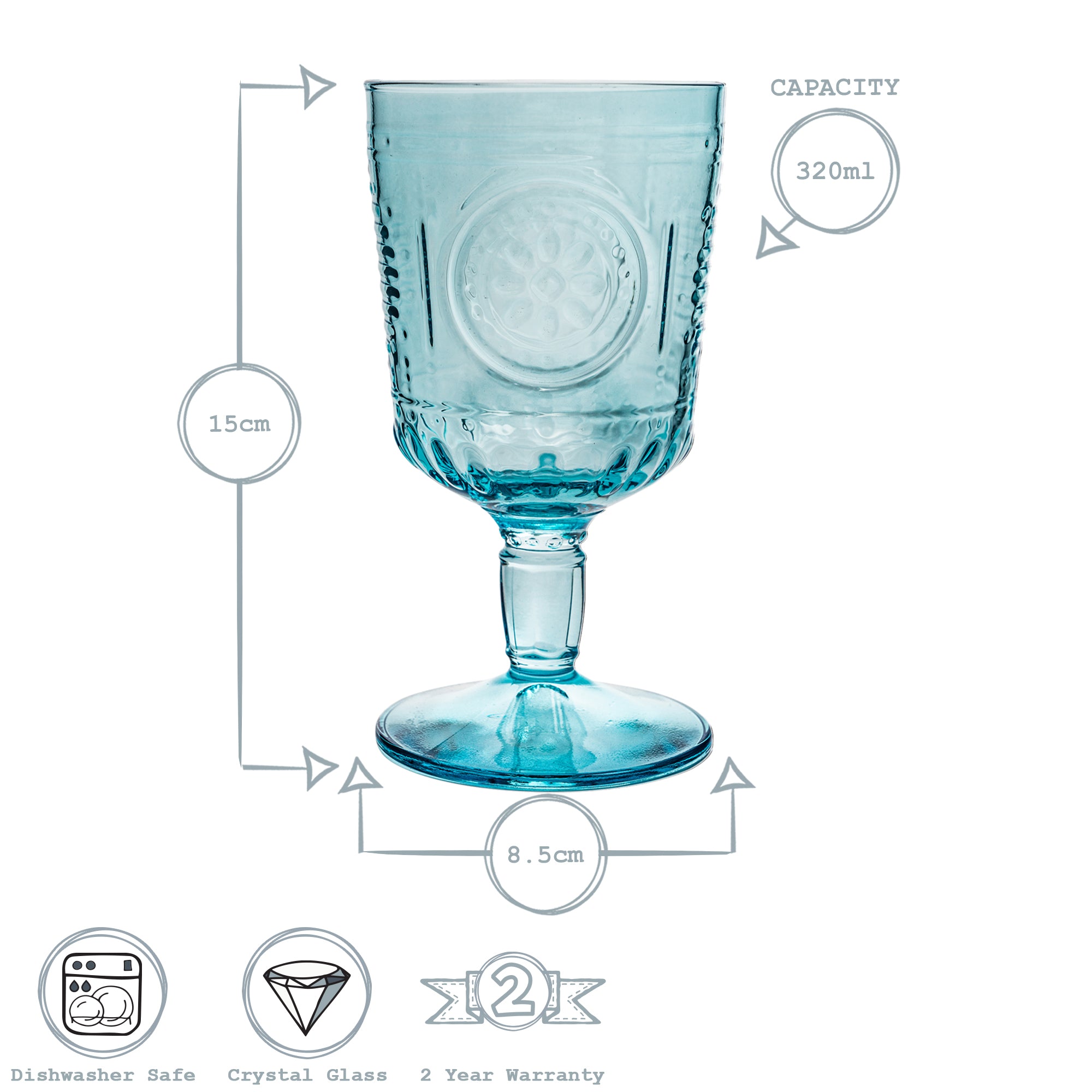 Bormioli Rocco Romantic Wine Glass - 320ml