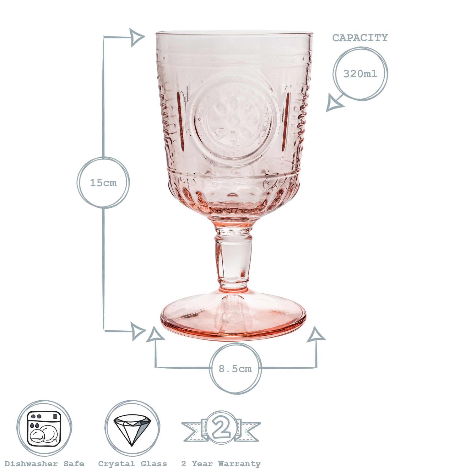 Bormioli Rocco Romantic Wine Glass - 320ml