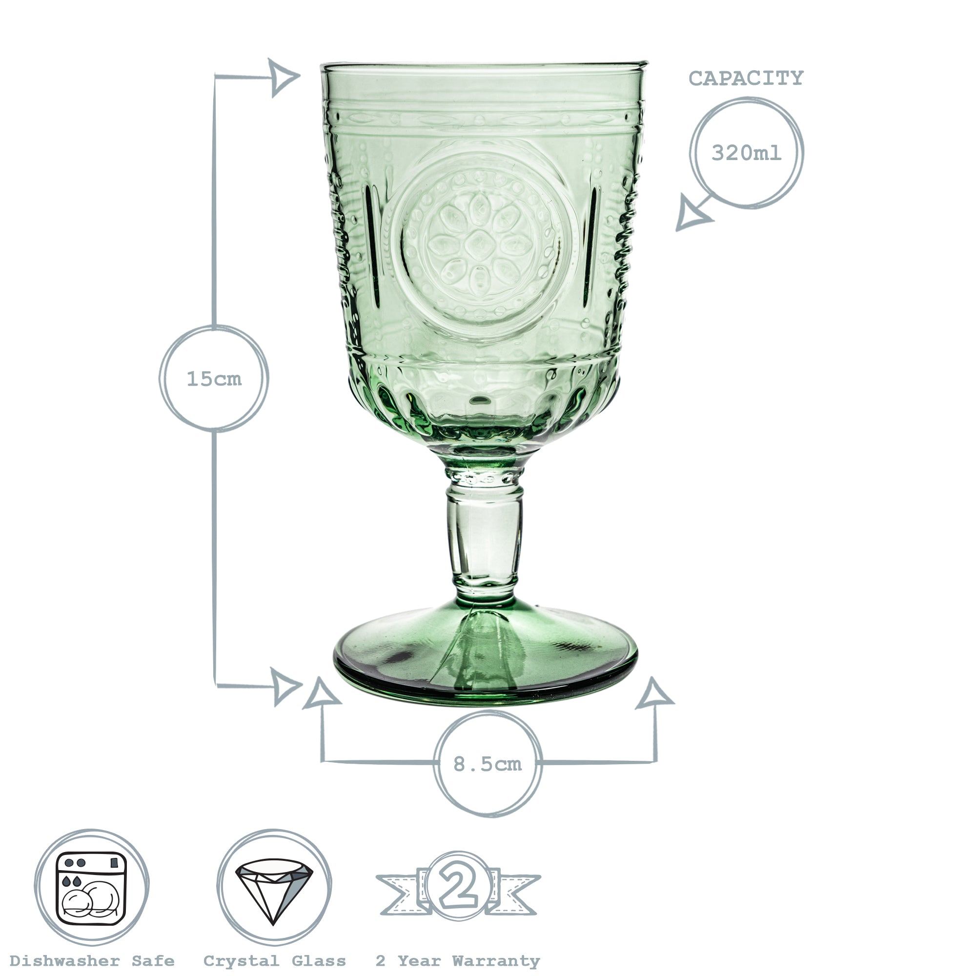 Bormioli Rocco Romantic Wine Glass - 320ml