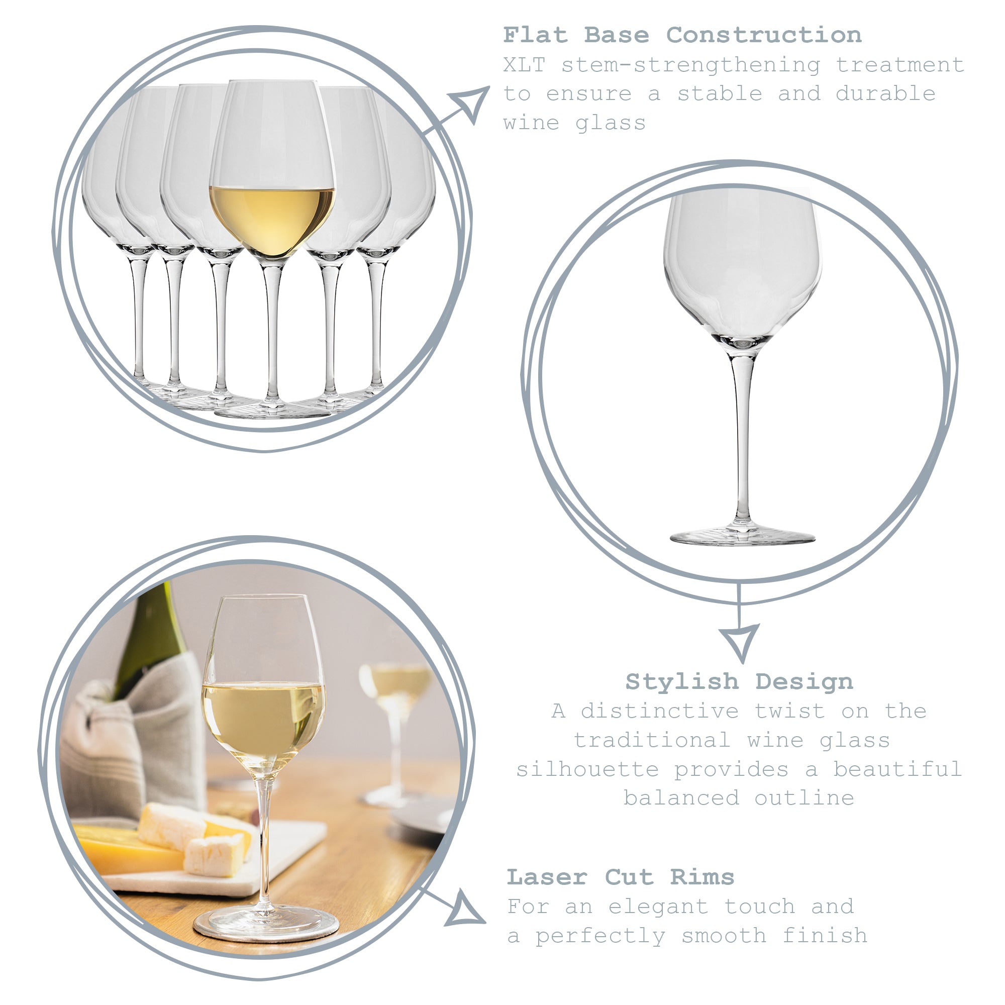 Bormioli Rocco Inalto Tre Sensi Medium Wine Drinking Glass - 430ml