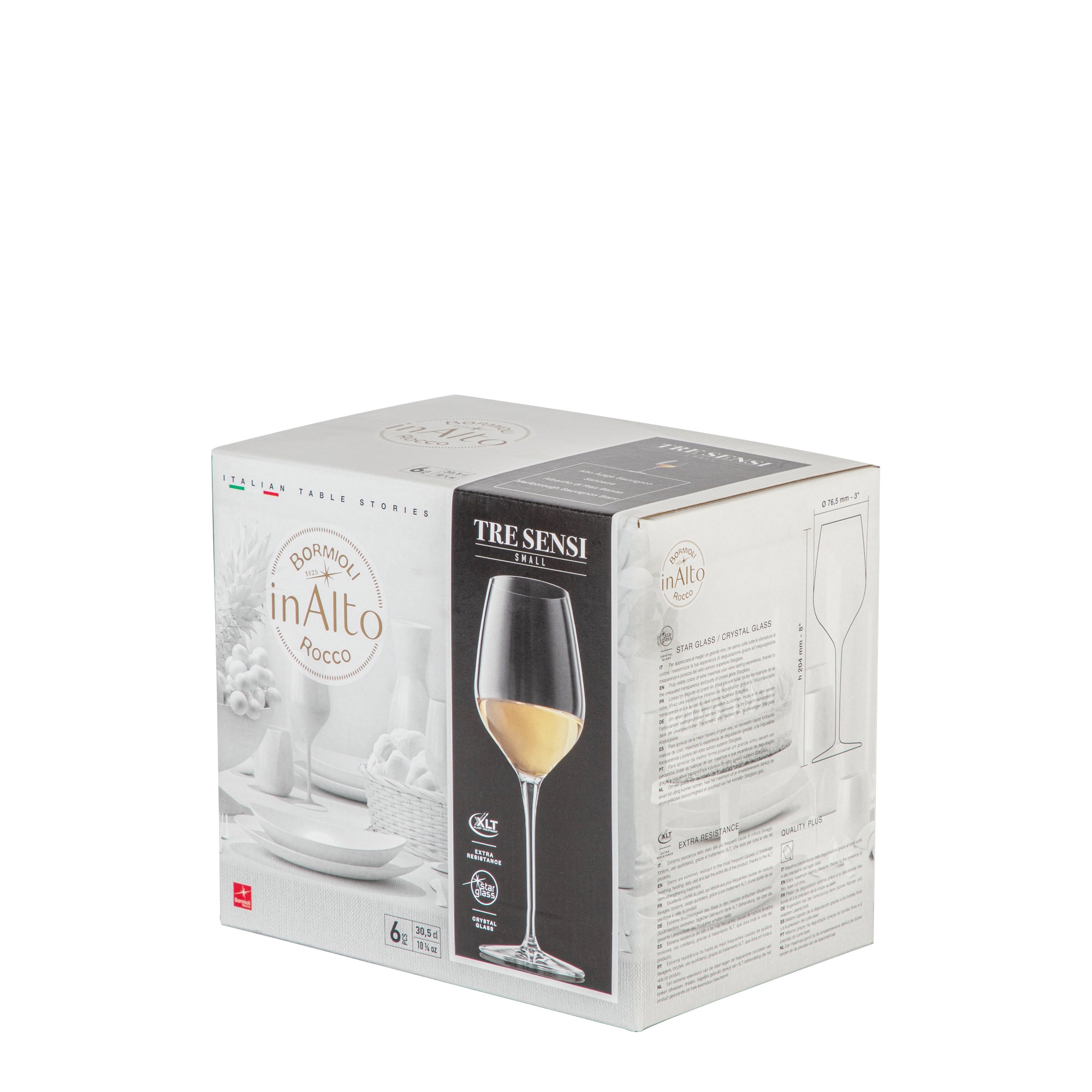 Bormioli Rocco Inalto Tre Sensi Small Wine Drinking Glass - 305ml