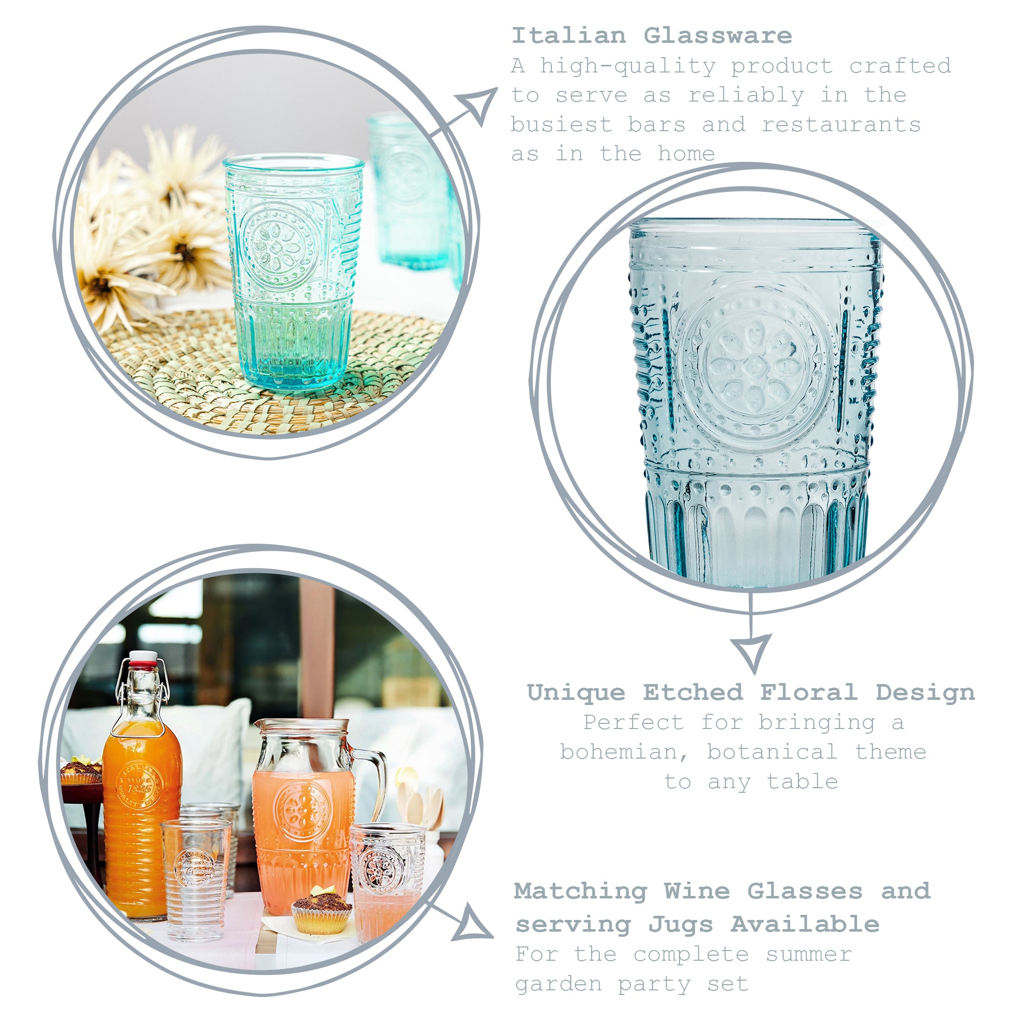 Bormioli Rocco Romantic Highball Glass - 340ml