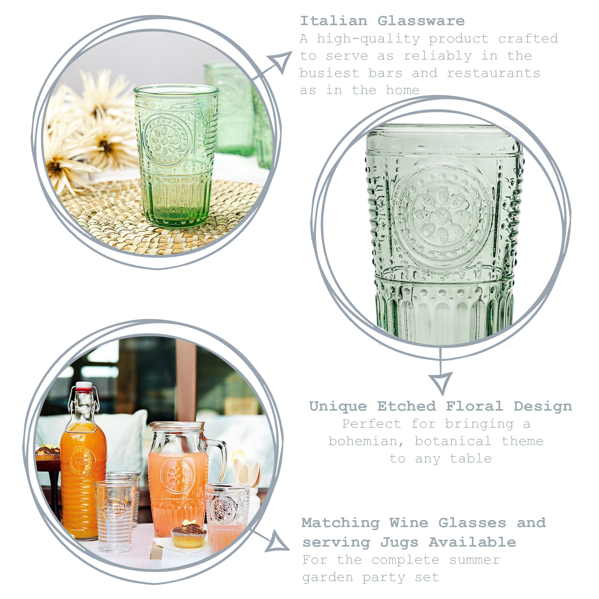 Bormioli Rocco Romantic Highball Glass - 340ml