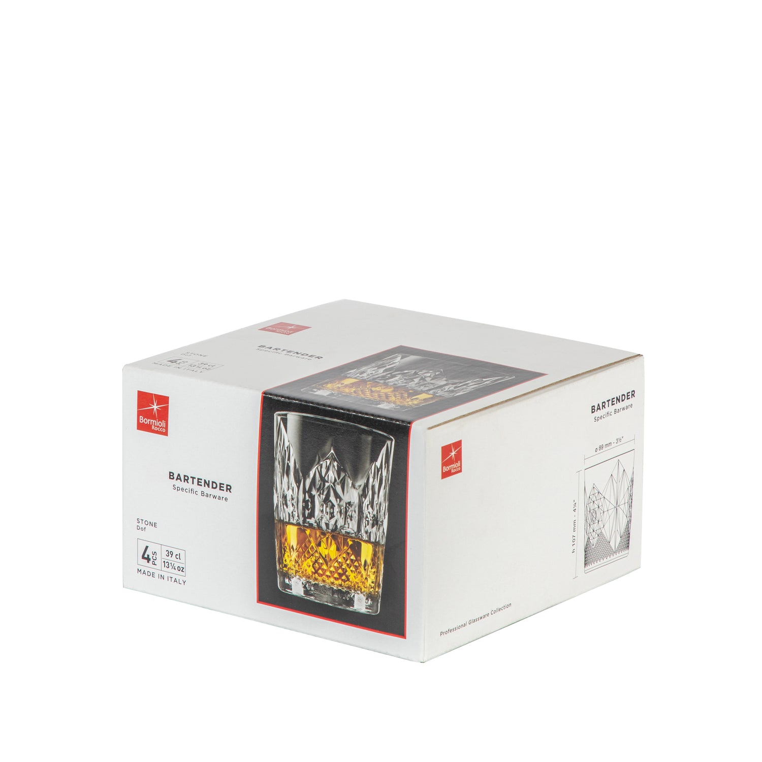 Bartender Stone Double Old Fashioned Glass - 390ml