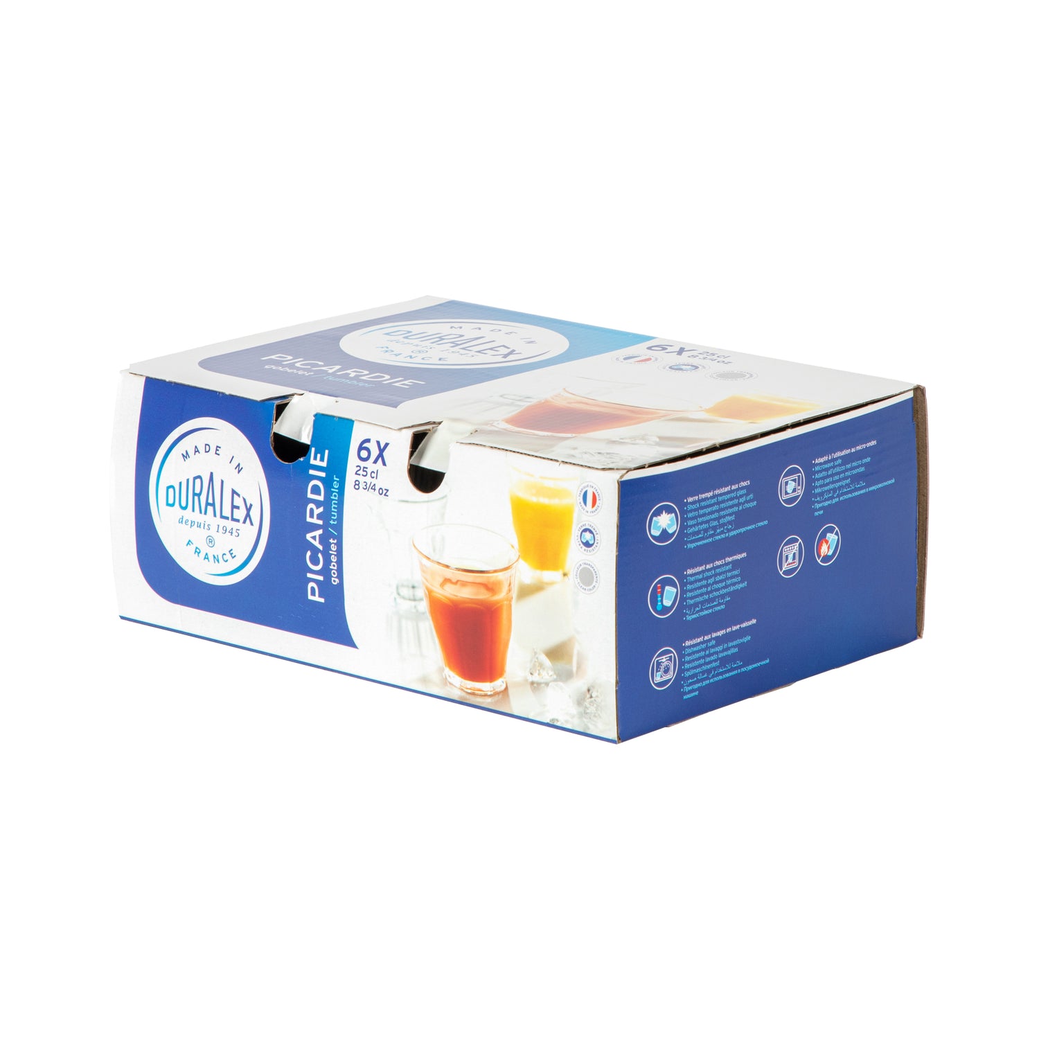 Duralex Picardie Traditional Glass Drinking Tumbler - 250ml