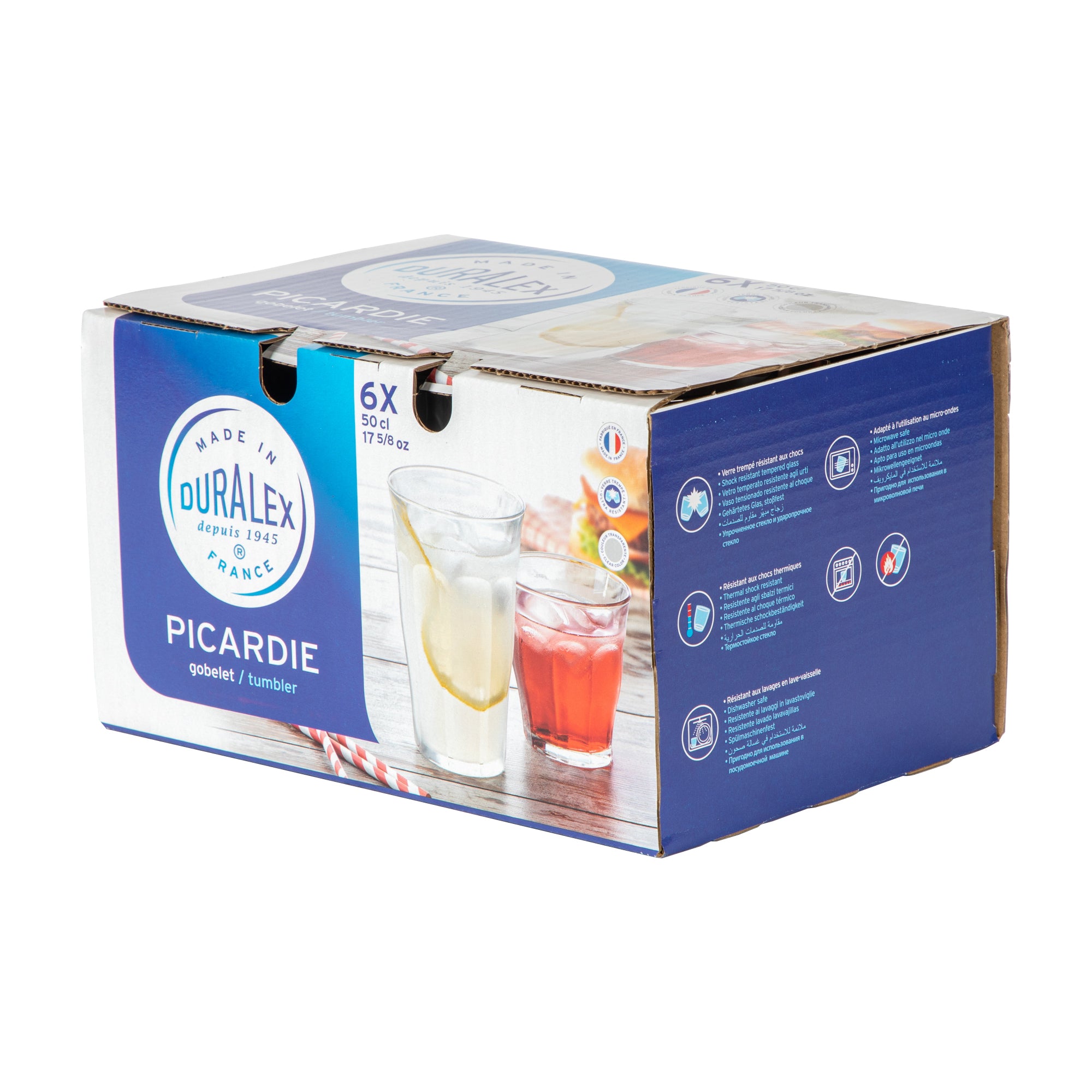 Duralex Picardie Traditional Glass Drinking Tumbler - 500ml
