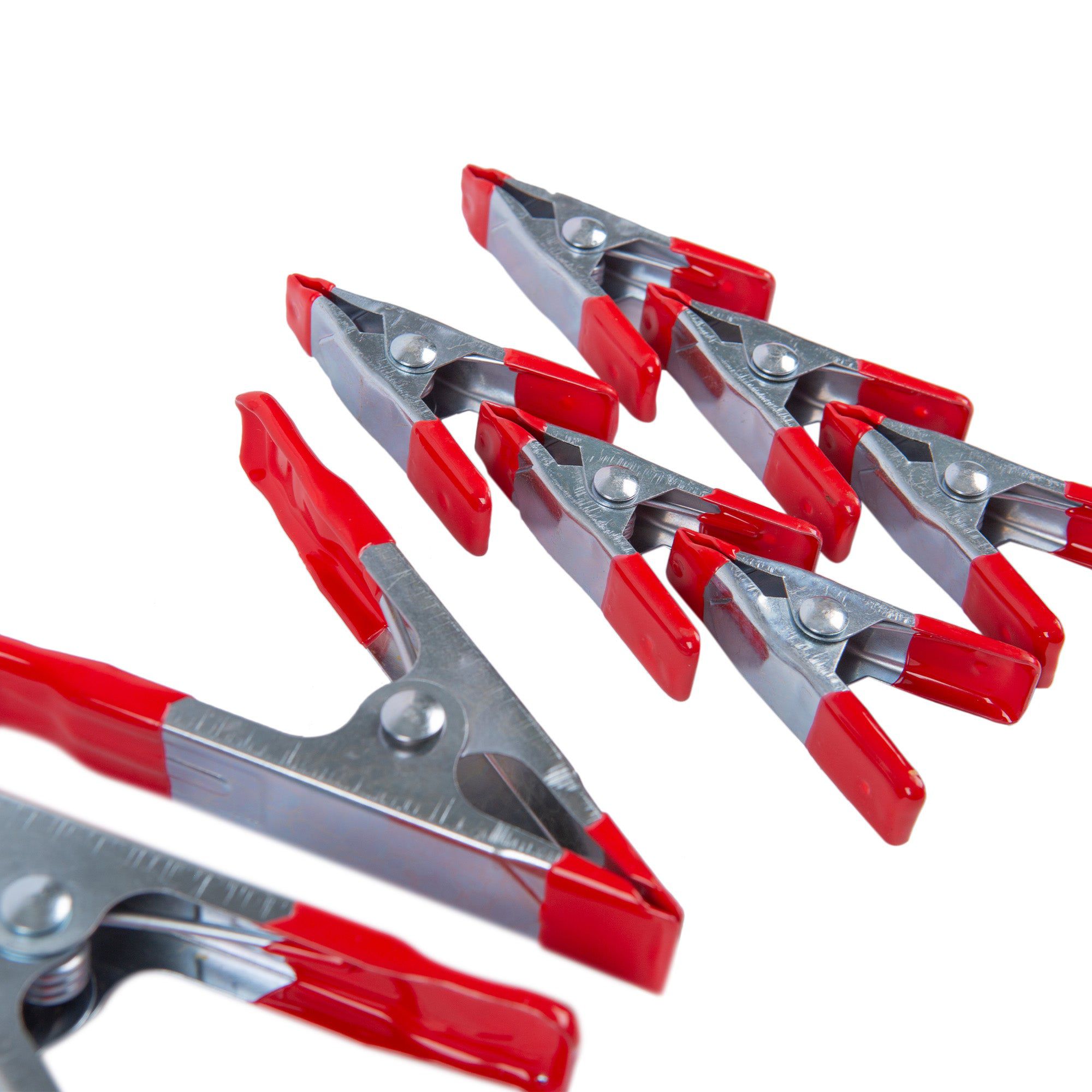 Silver Metal Spring Clamps - Pack of 8
