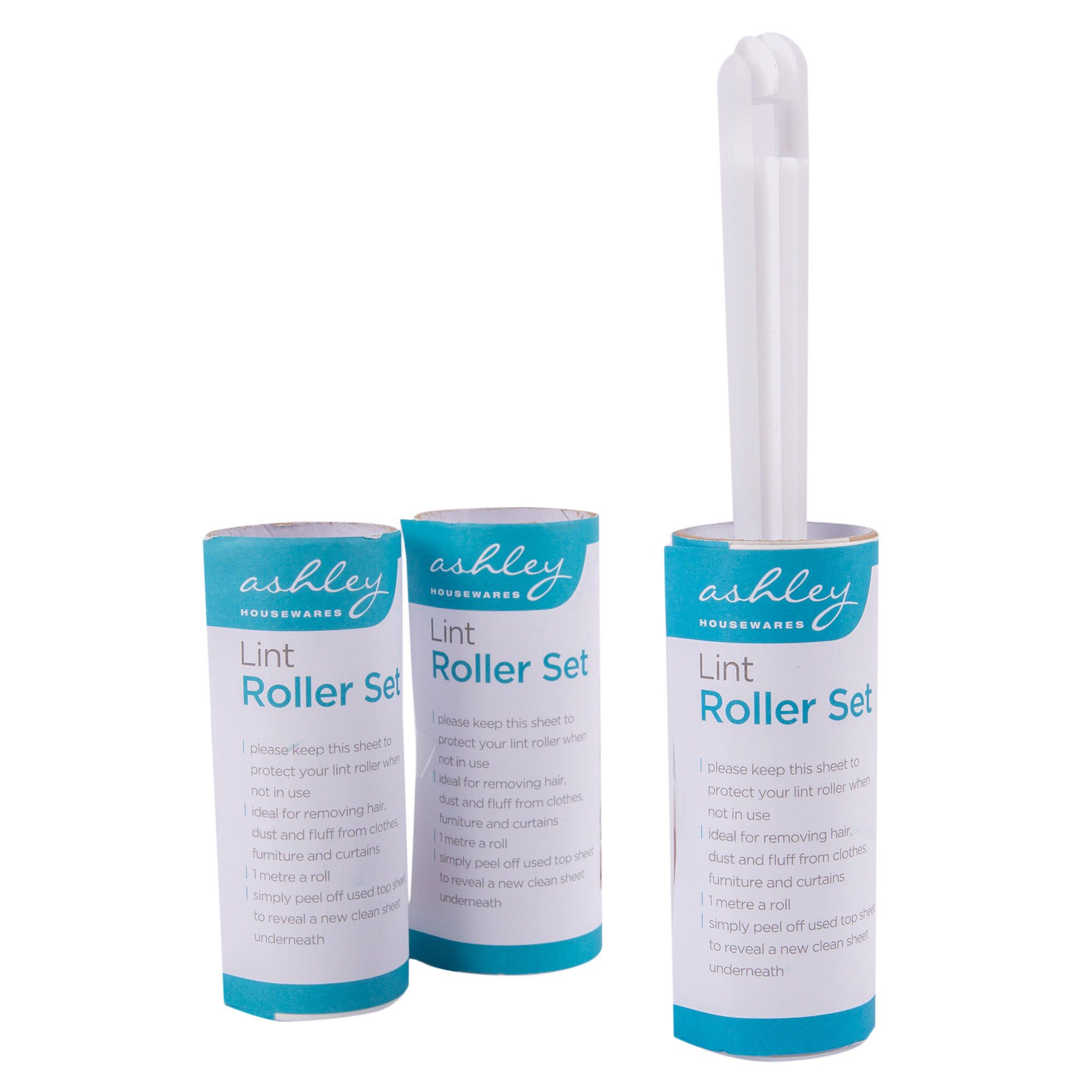3pc Plastic Lint Roller Set - By Ashley