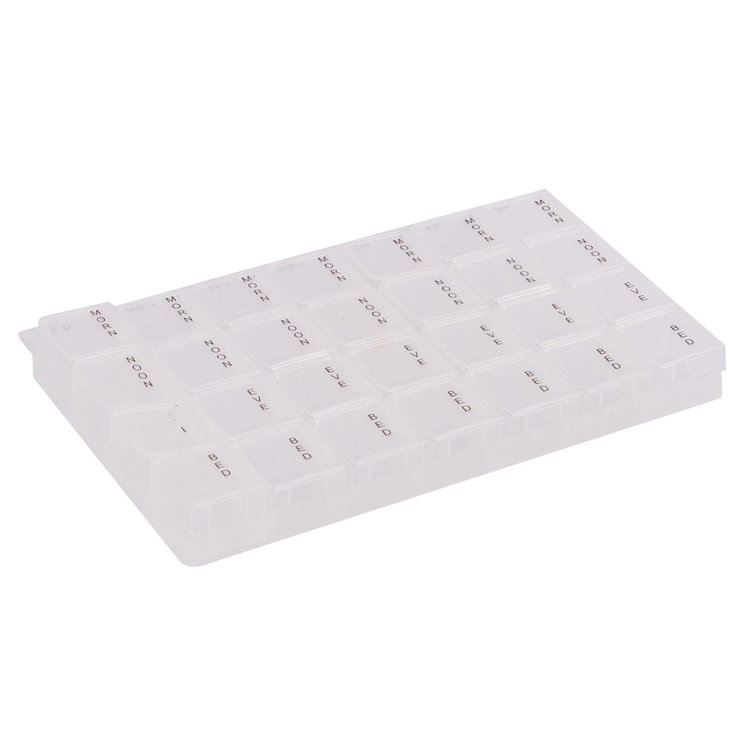 White 7-Day Pill Box - 4-a-Day - By Ashley