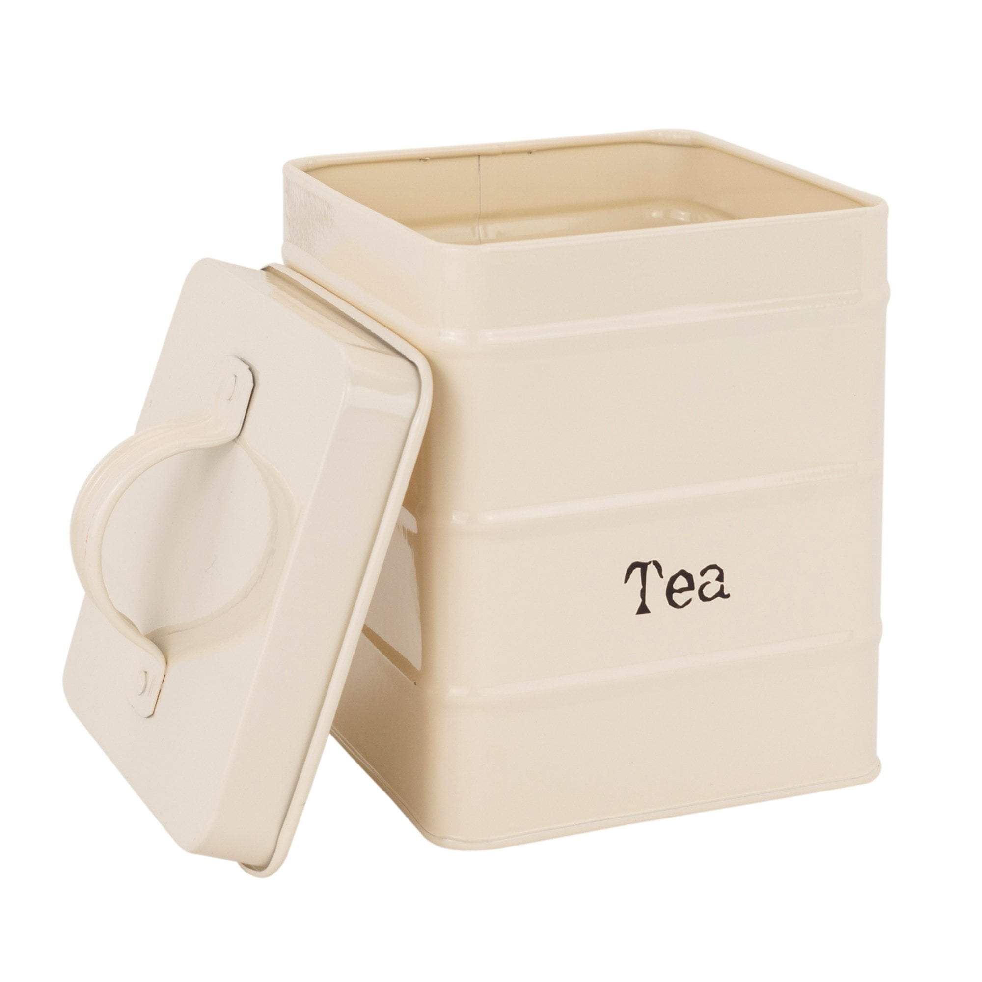 cream tea coffee sugar canisters