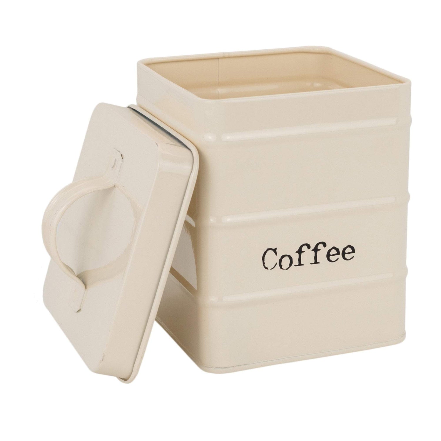 cream tea coffee sugar canisters