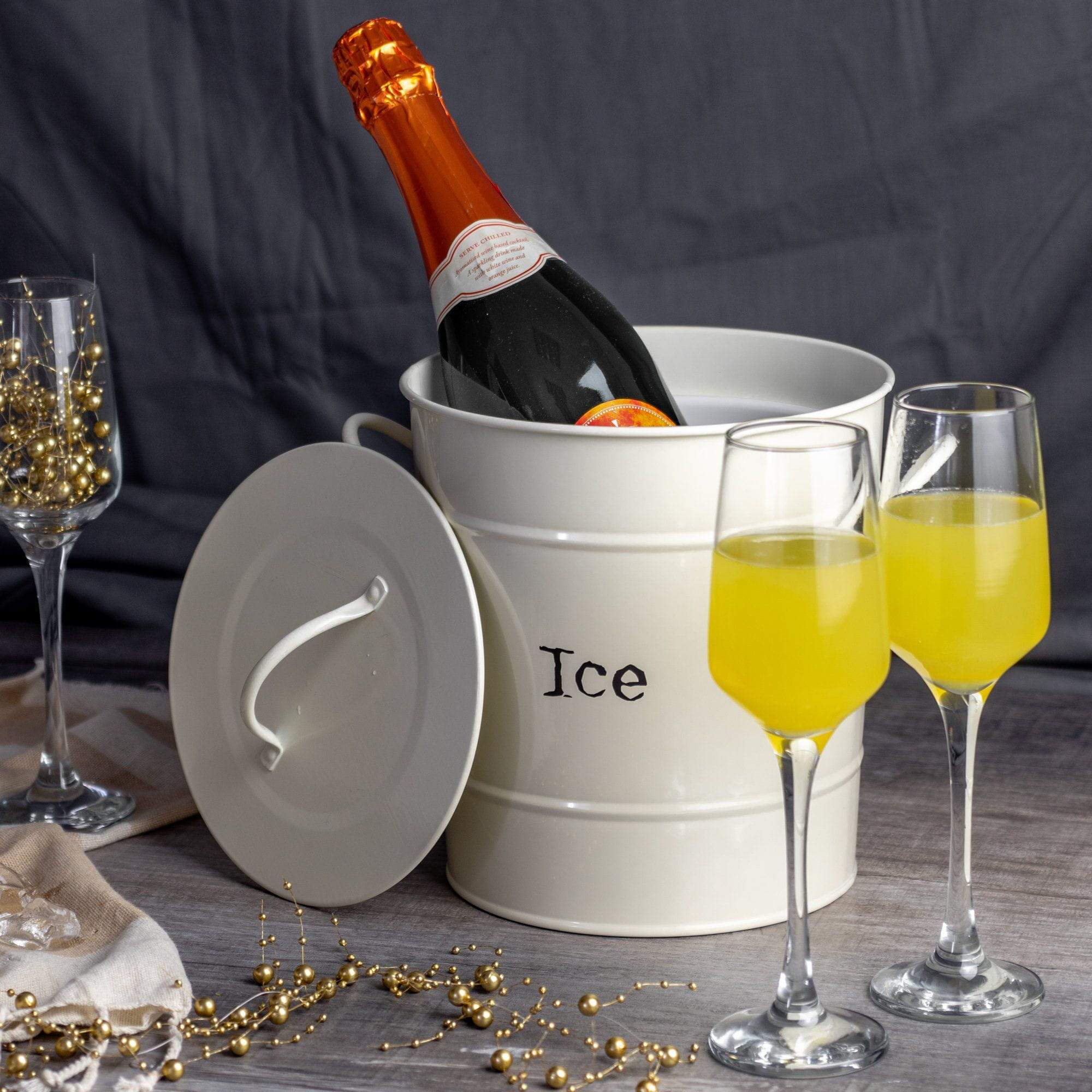 Harbour Housewares Ice Bucket with Lid & Scoop