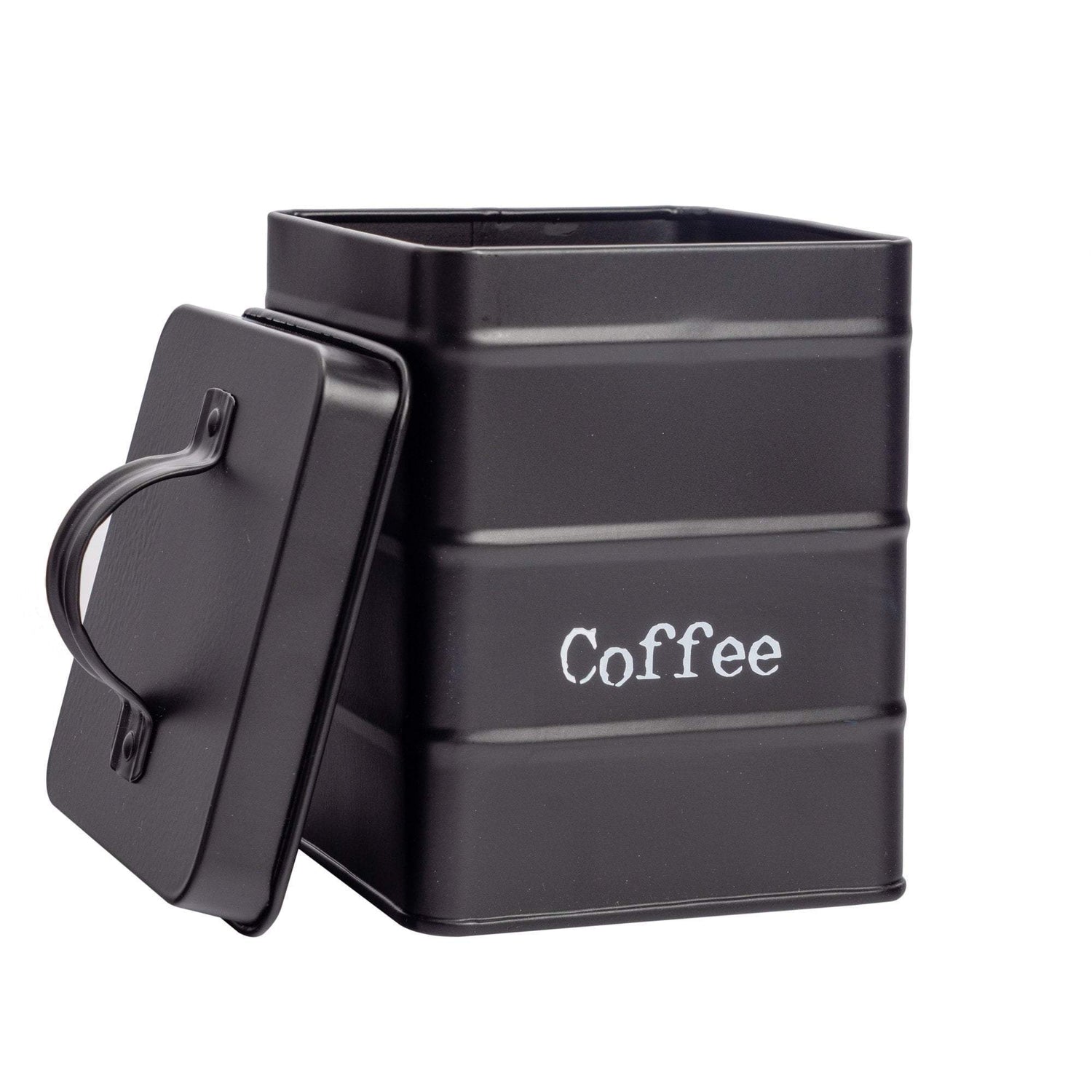 Harbour Housewares Vintage Metal Kitchen Coffee Canister with Lid