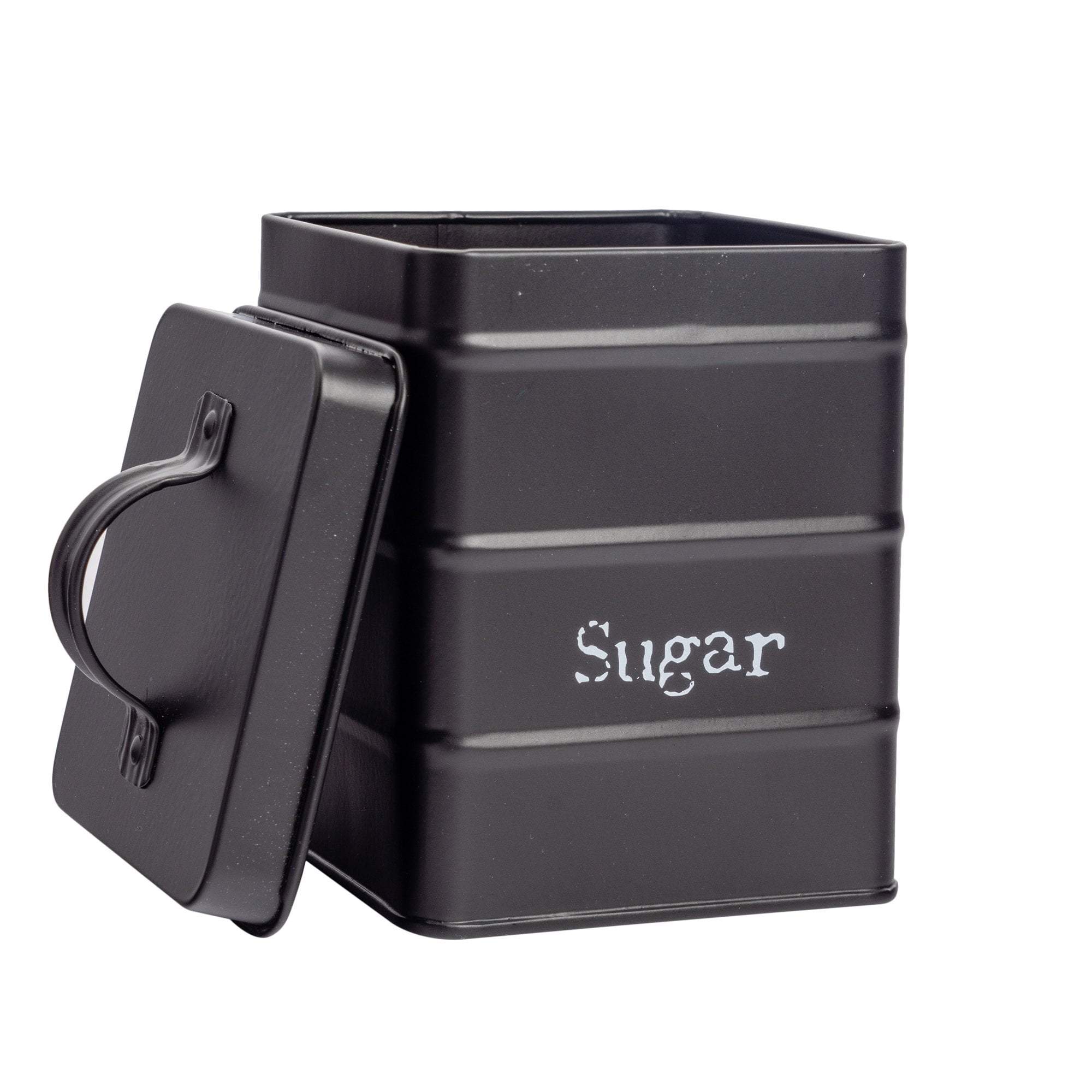 Harbour Housewares Vintage Metal Kitchen Sugar Canister with Lid