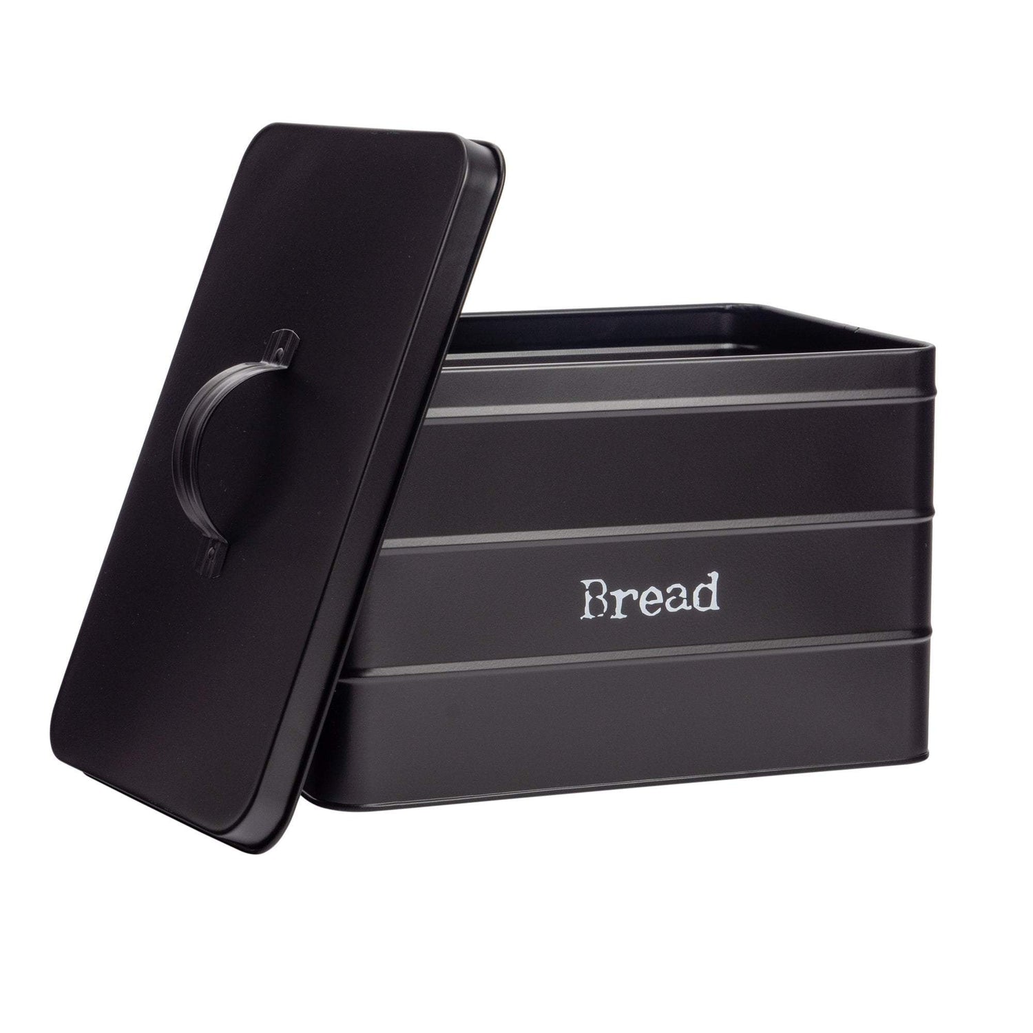 Harbour Housewares Vintage Metal Kitchen Bread Bin with Lid