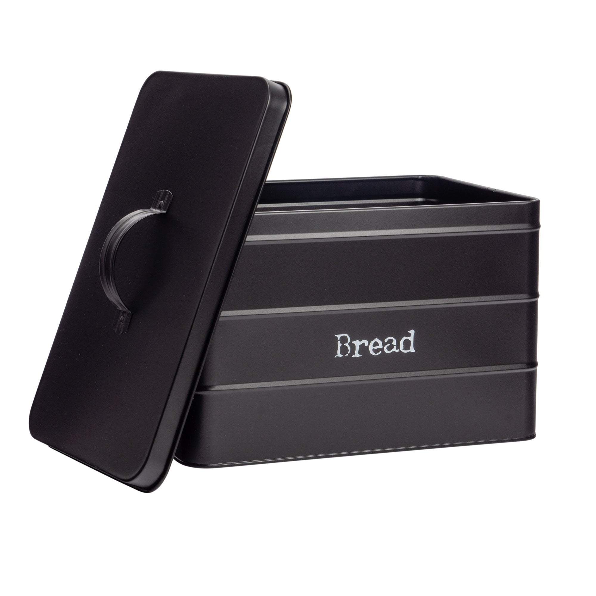 Harbour Housewares Vintage Metal Kitchen Bread Bin with Lid