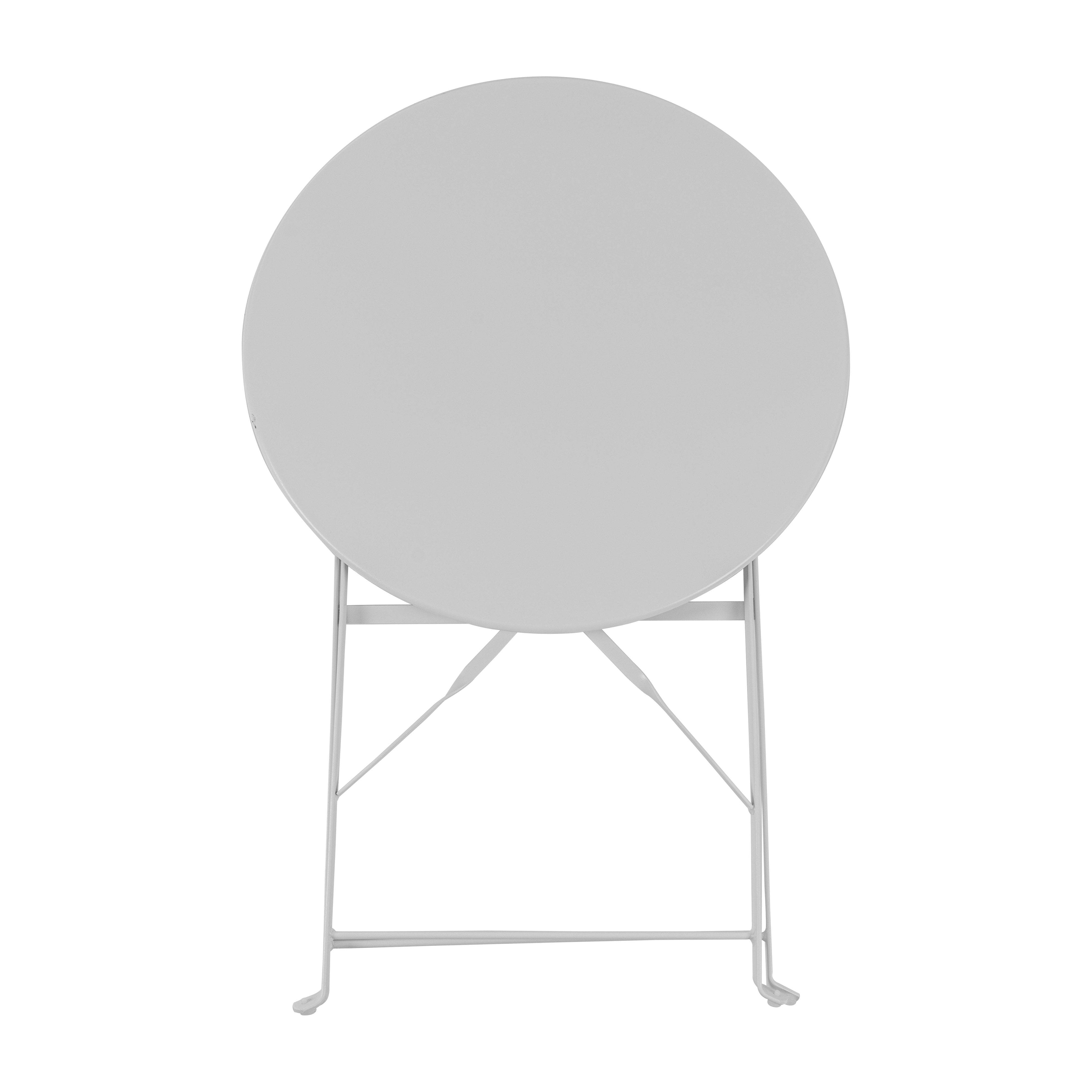 Harbour Housewares 3 Piece Sussex Bistro Set - Round - White