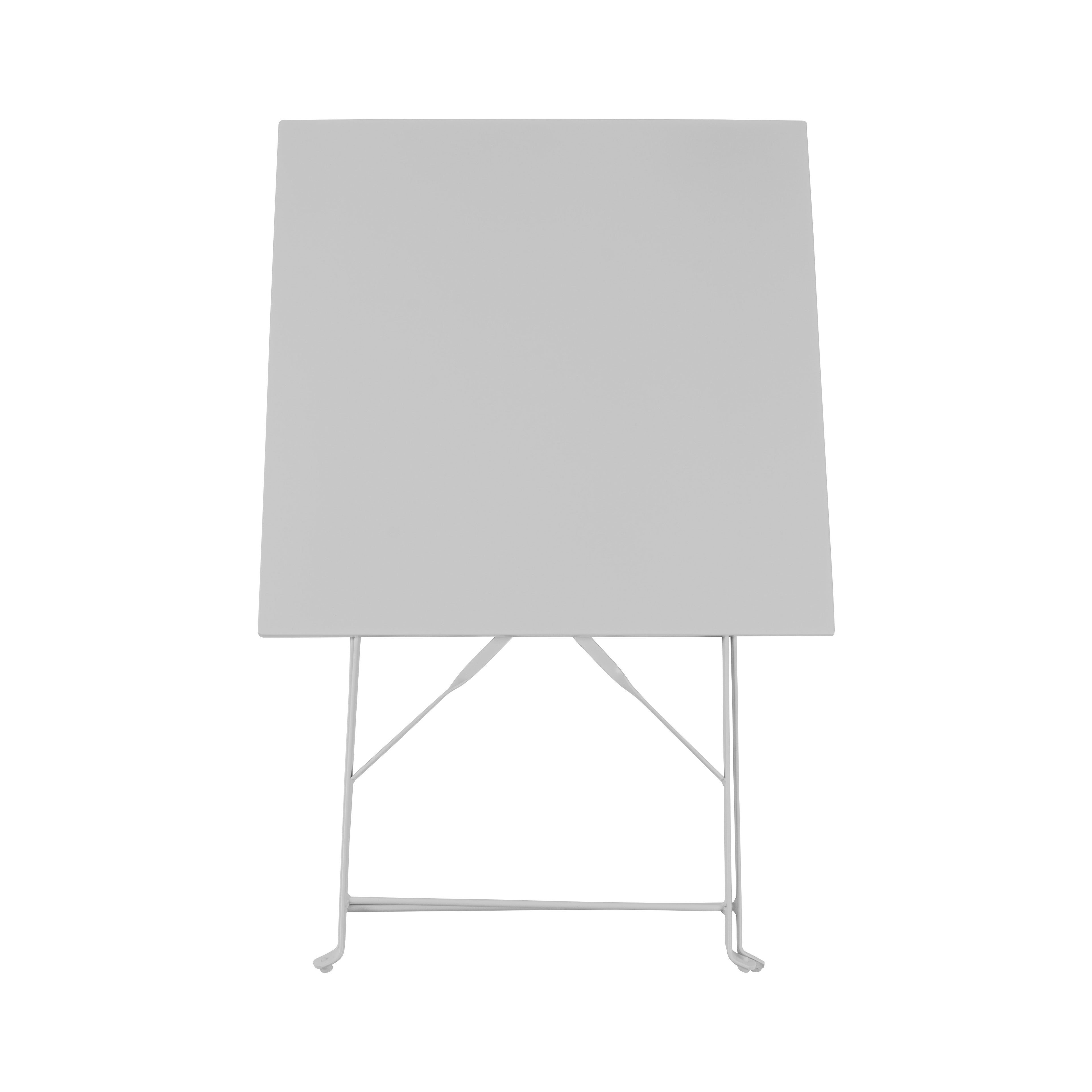 Harbour Housewares 3 Piece Sussex Bistro Set - Square - White