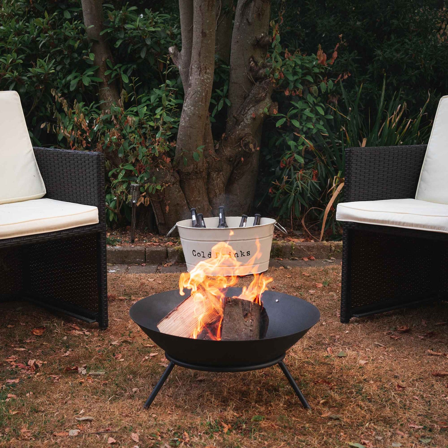 Harbour Housewares Classic Garden Fire Pit Burner - Diameter 56cm