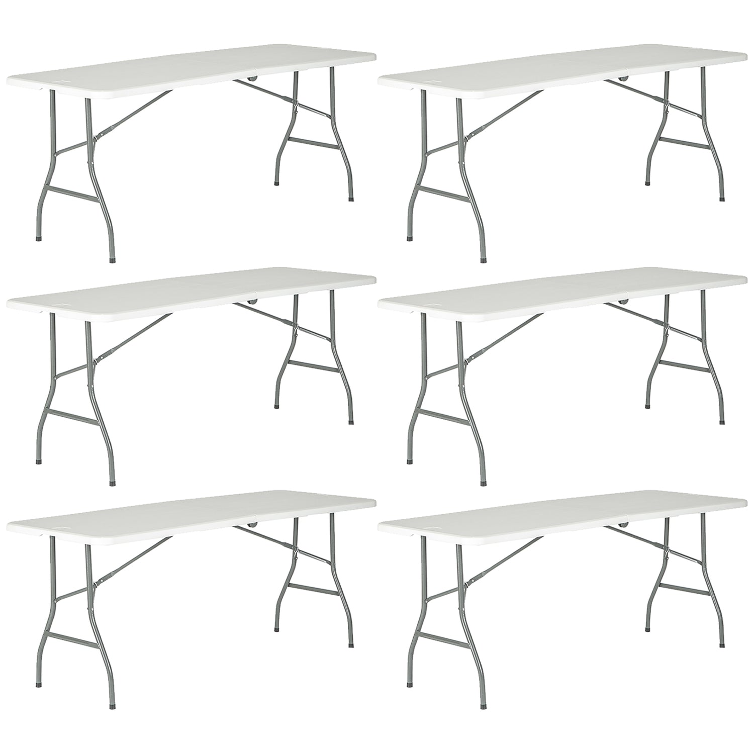 Harbour Housewares Trestle Folding Table - 6ft - Pallet of 28