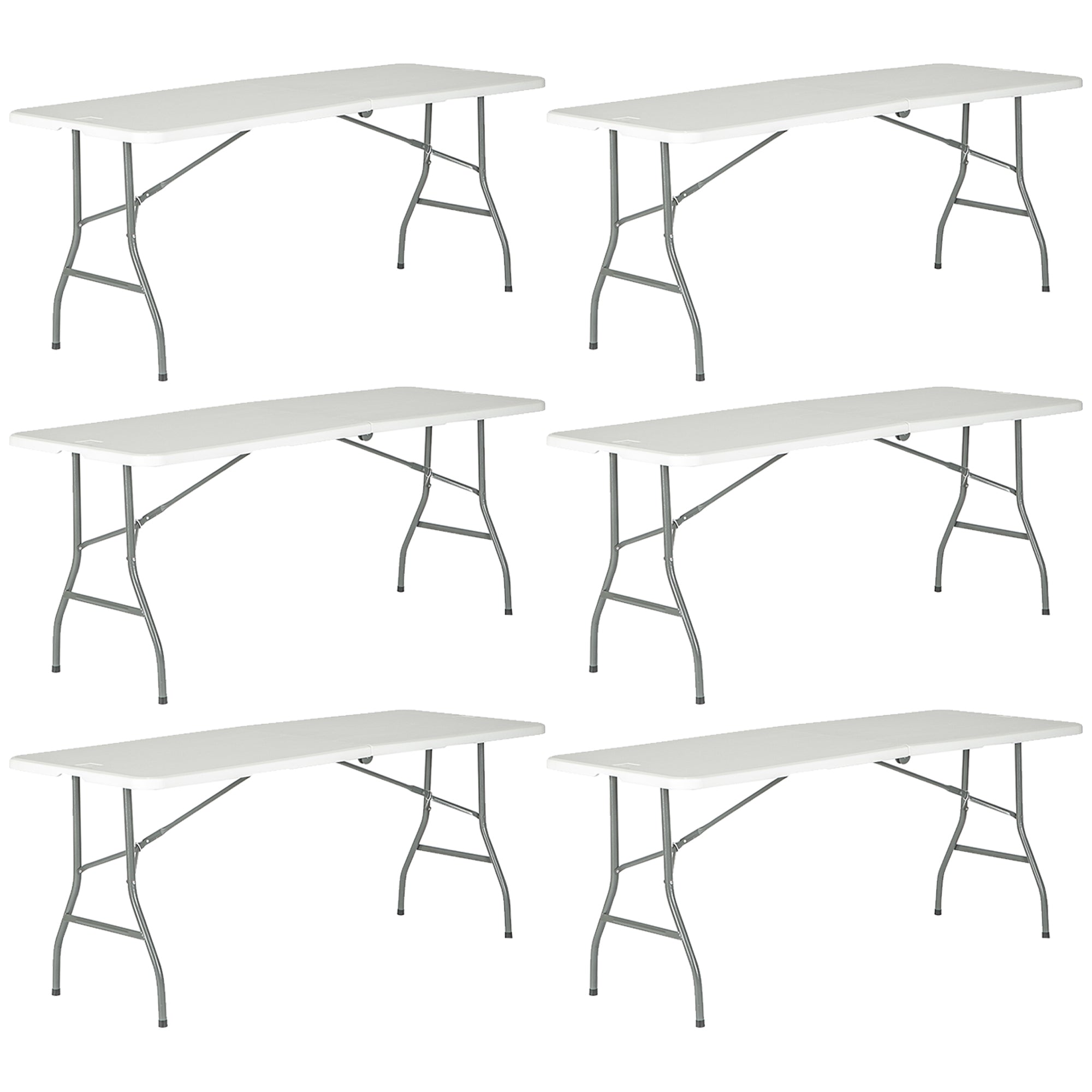 Harbour Housewares Trestle Folding Table - 6ft - Pallet of 28