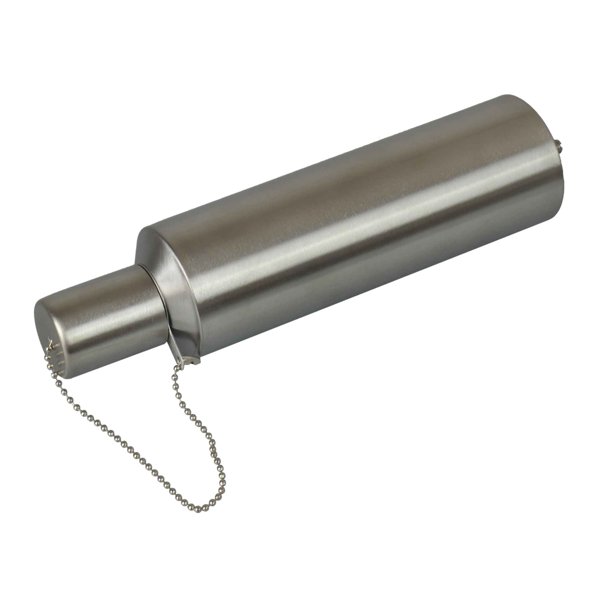 Harbour Housewares Outdoor Fire Torches - Silver - Barrel Design