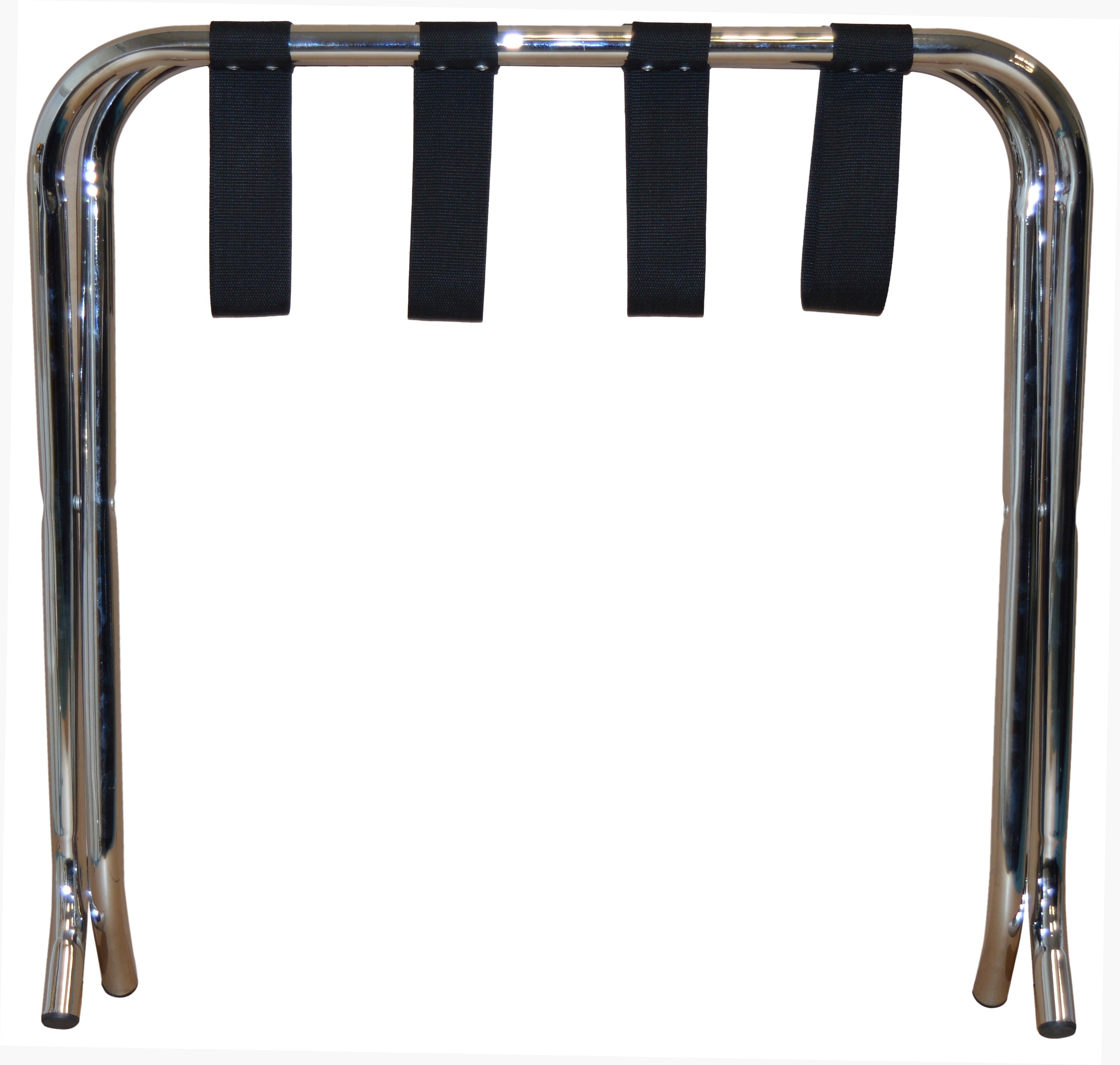 Harbour Housewares Folding Metal Luggage Rack - Chrome