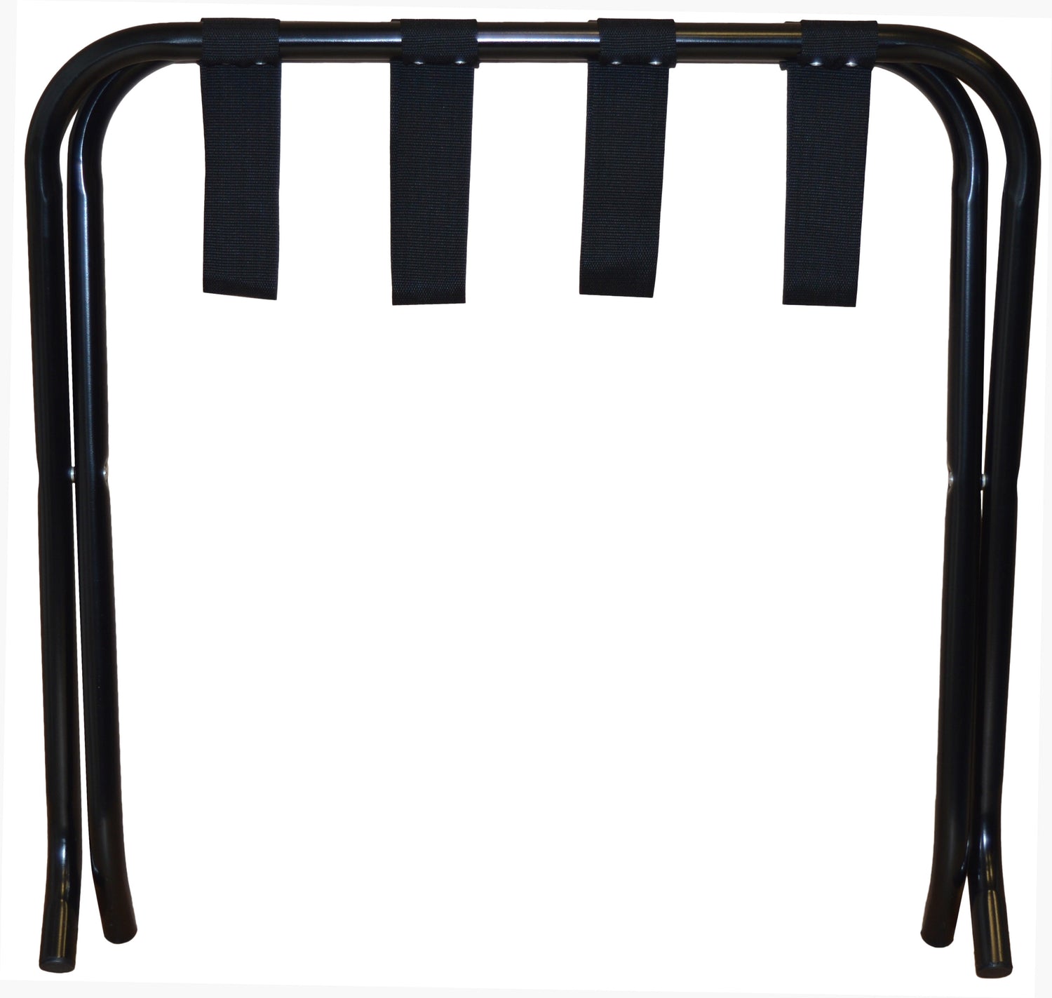 Harbour Housewares Folding Metal Luggage Rack - Black