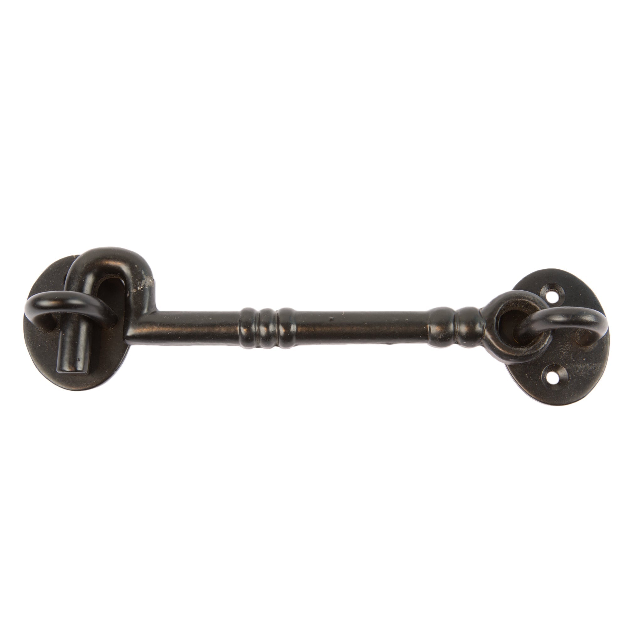 165mm Black Ornate Cabin Hook and Eye