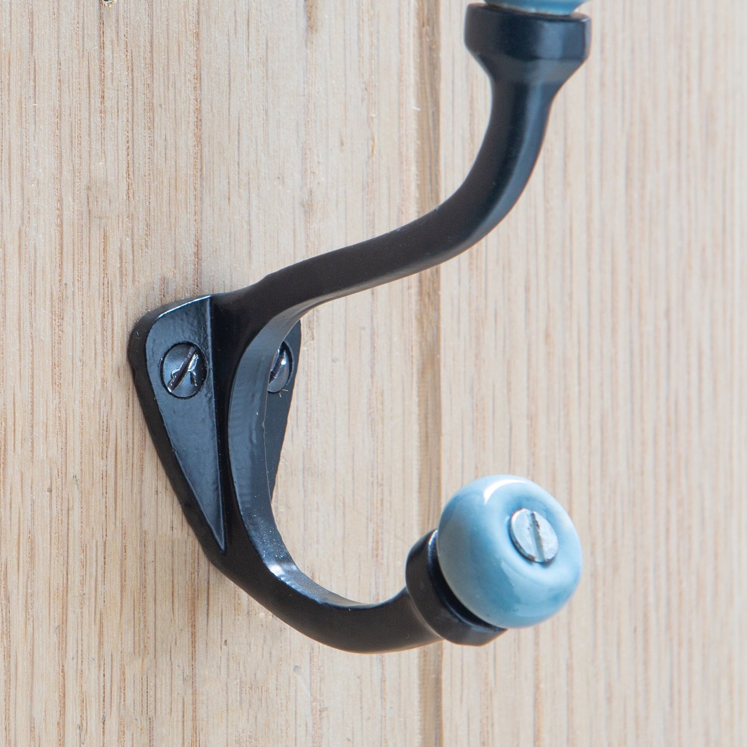 Grey Ceramic Ball Hat & Coat Hook - W30mm x H105mm