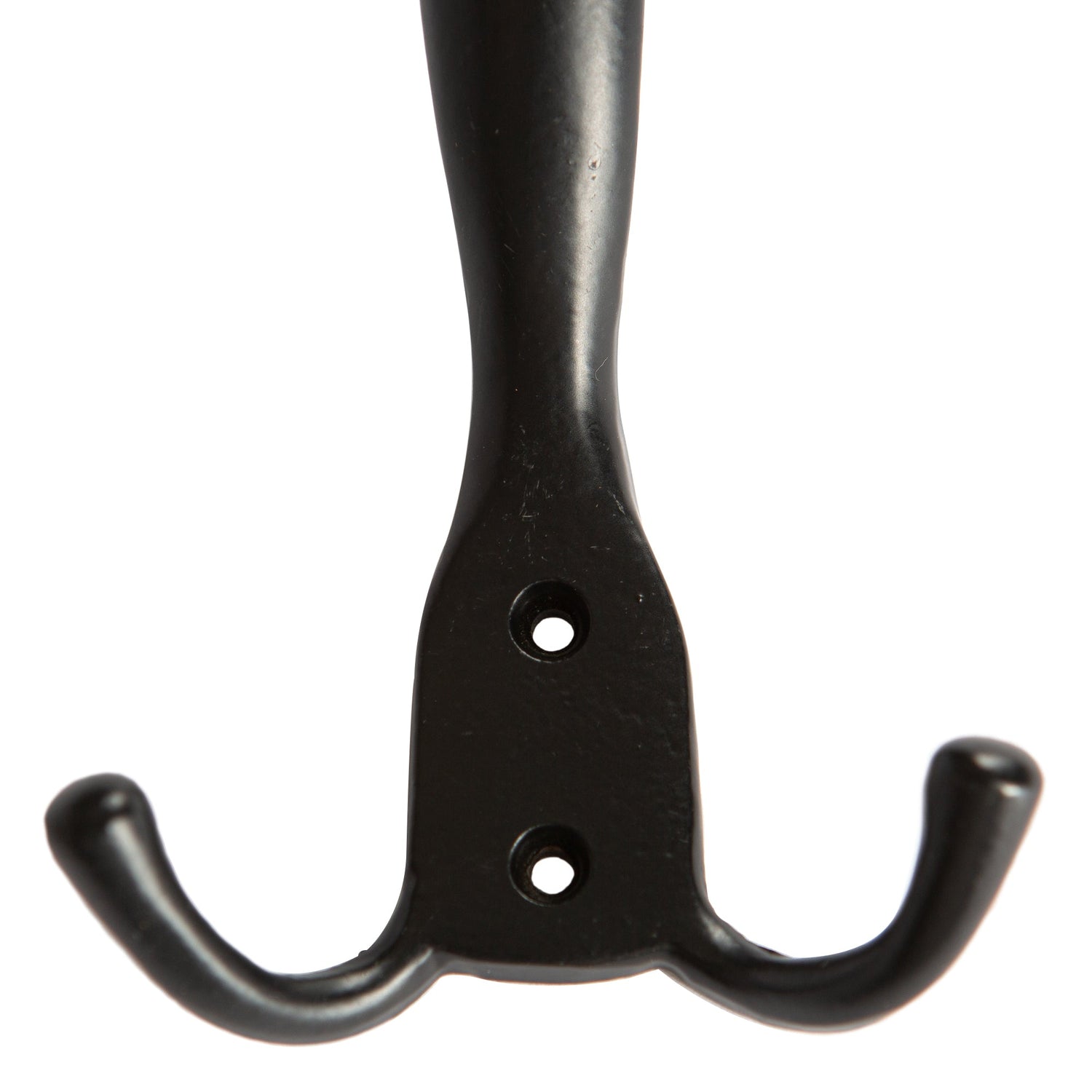 Rustic Hat and Double Robe Hook - W90mm x H140mm - Black