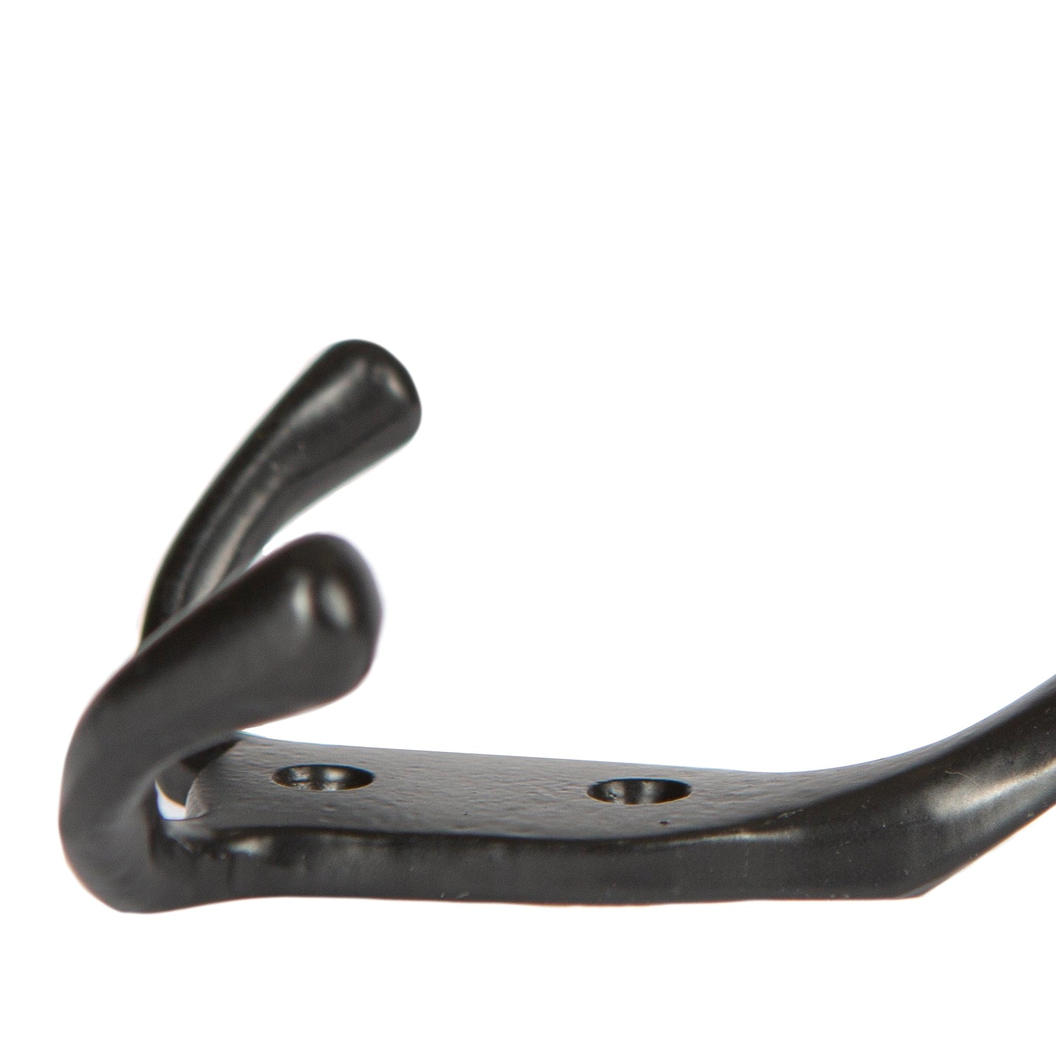 Rustic Hat and Double Robe Hook - W90mm x H140mm - Black