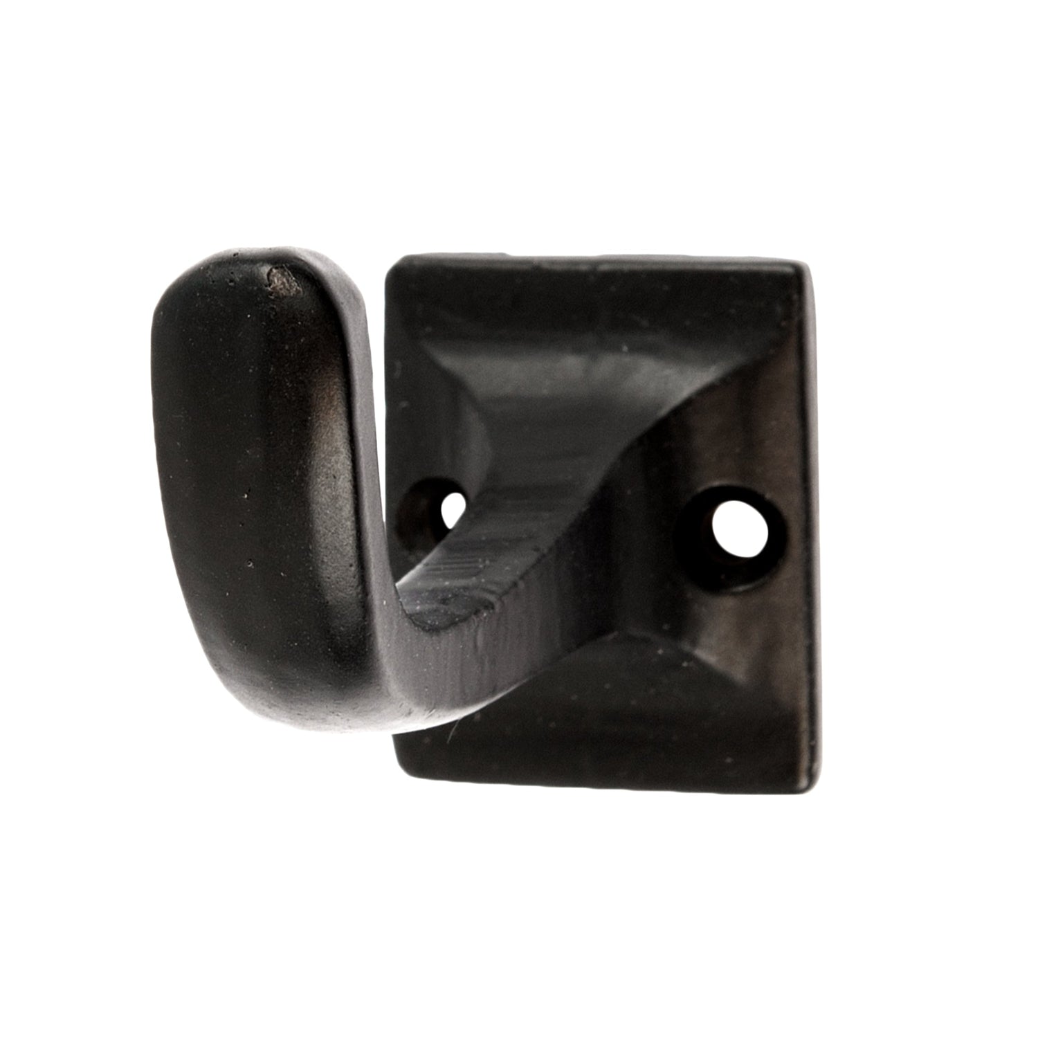 Square Back Curved Hook - W30mm x H45mm - Black