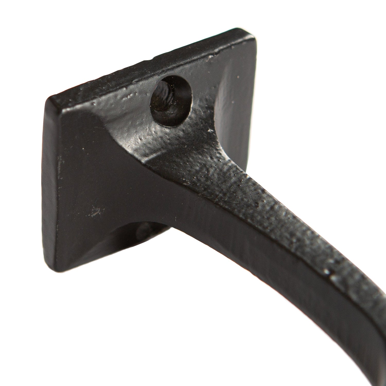 Square Back Curved Hook - W30mm x H45mm - Black