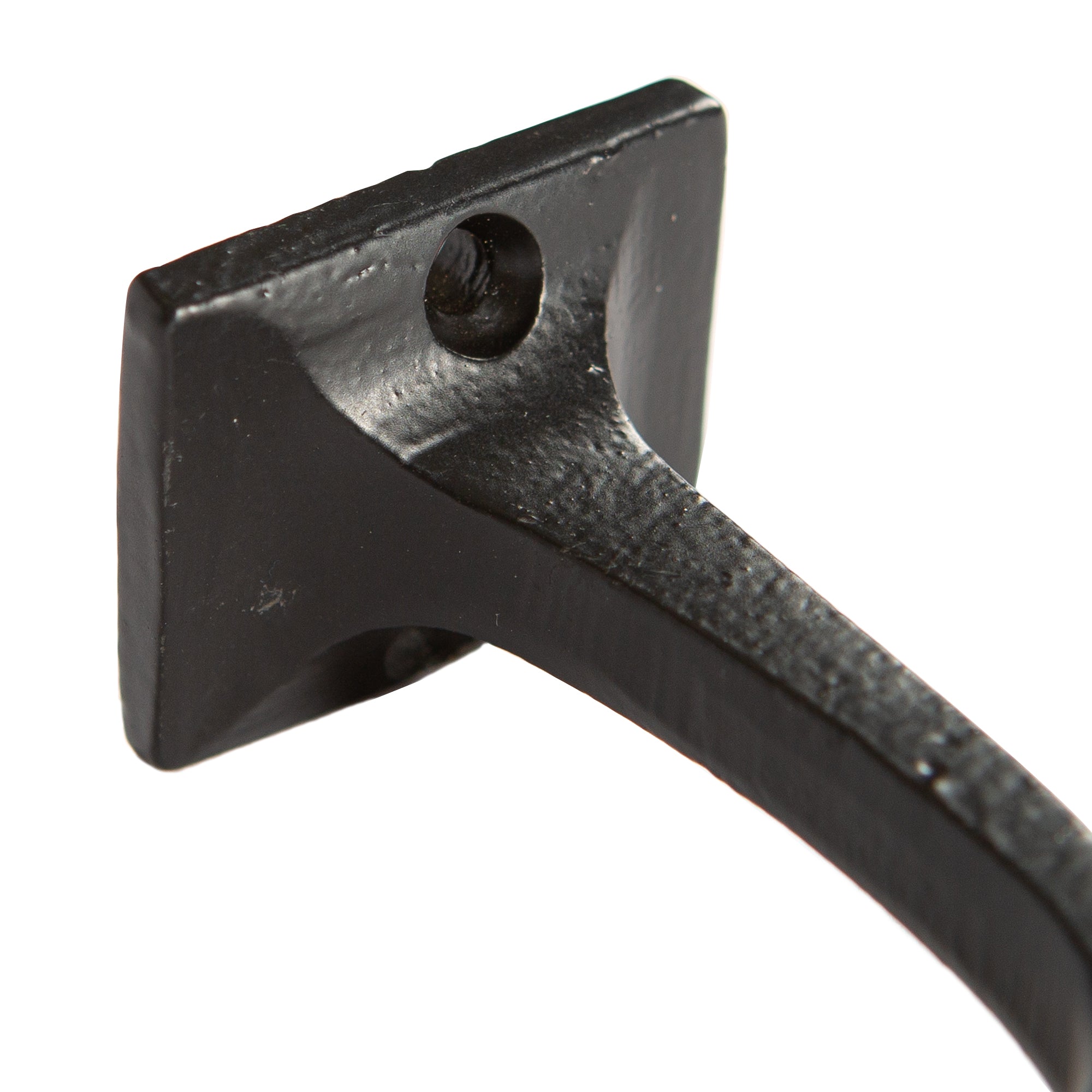 Square Back Curved Hook - W30mm x H45mm - Black
