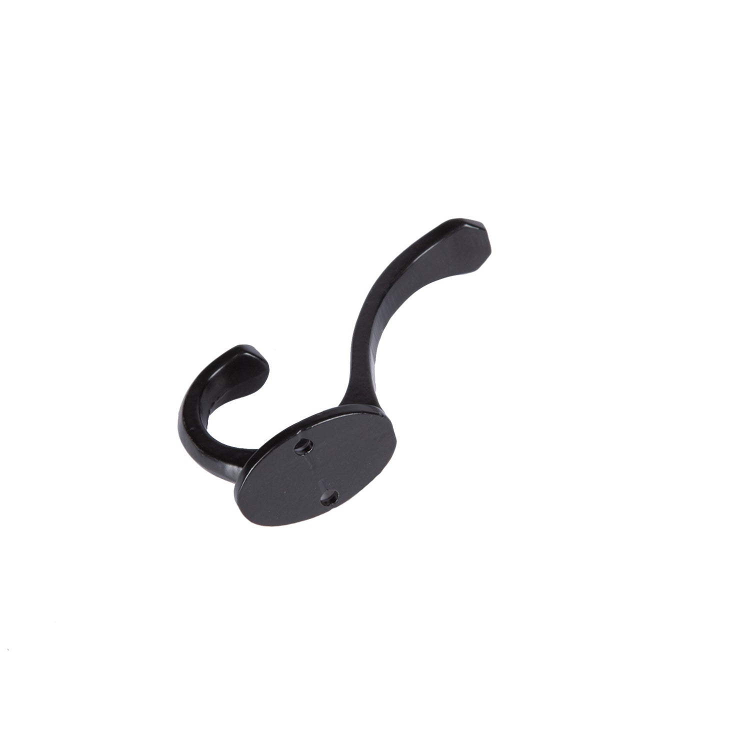 Bevelled End Hat & Coat Hook - W25mm x H85mm - Black