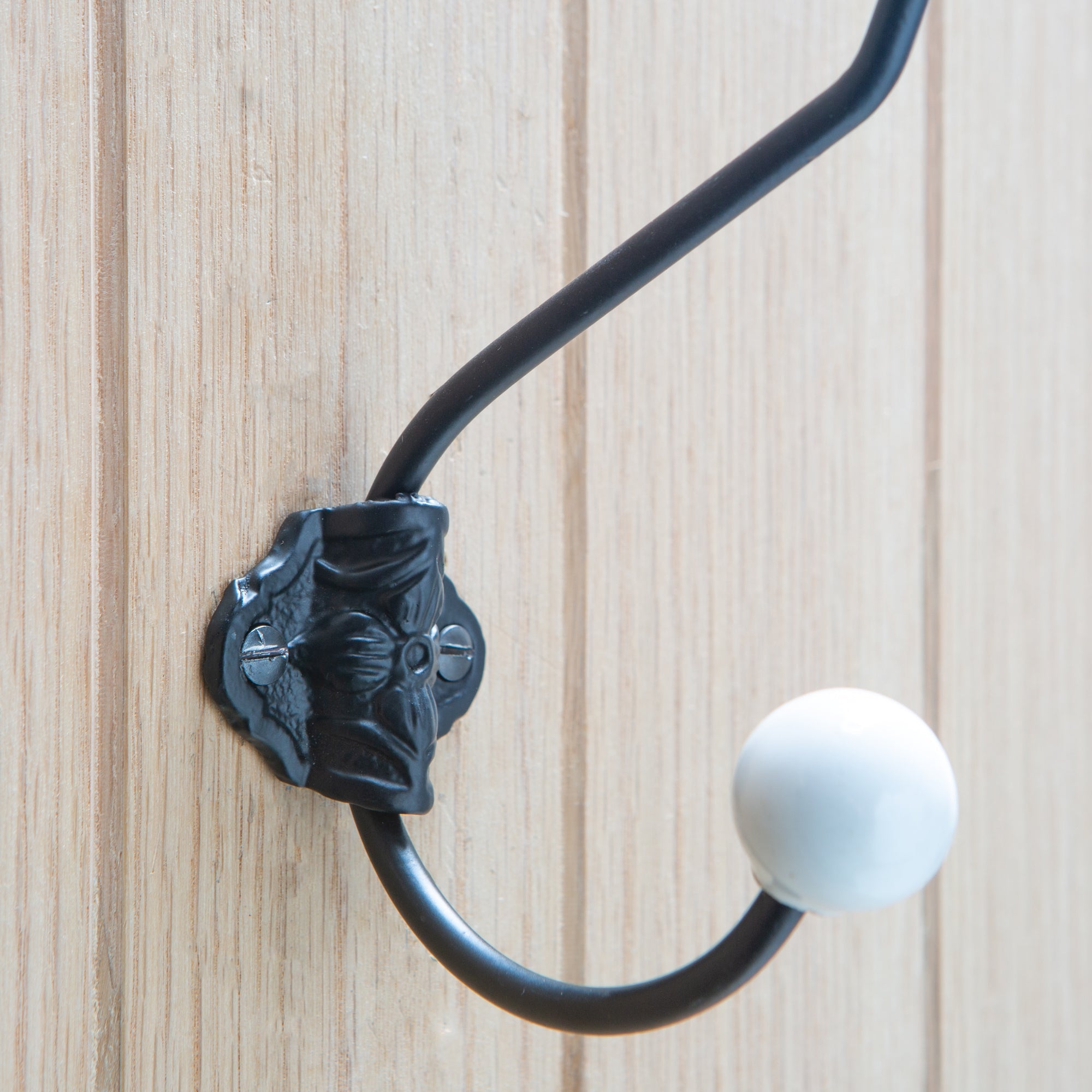 Ceramic Ball Hat & Coat Hook - W50mm x H180mm
